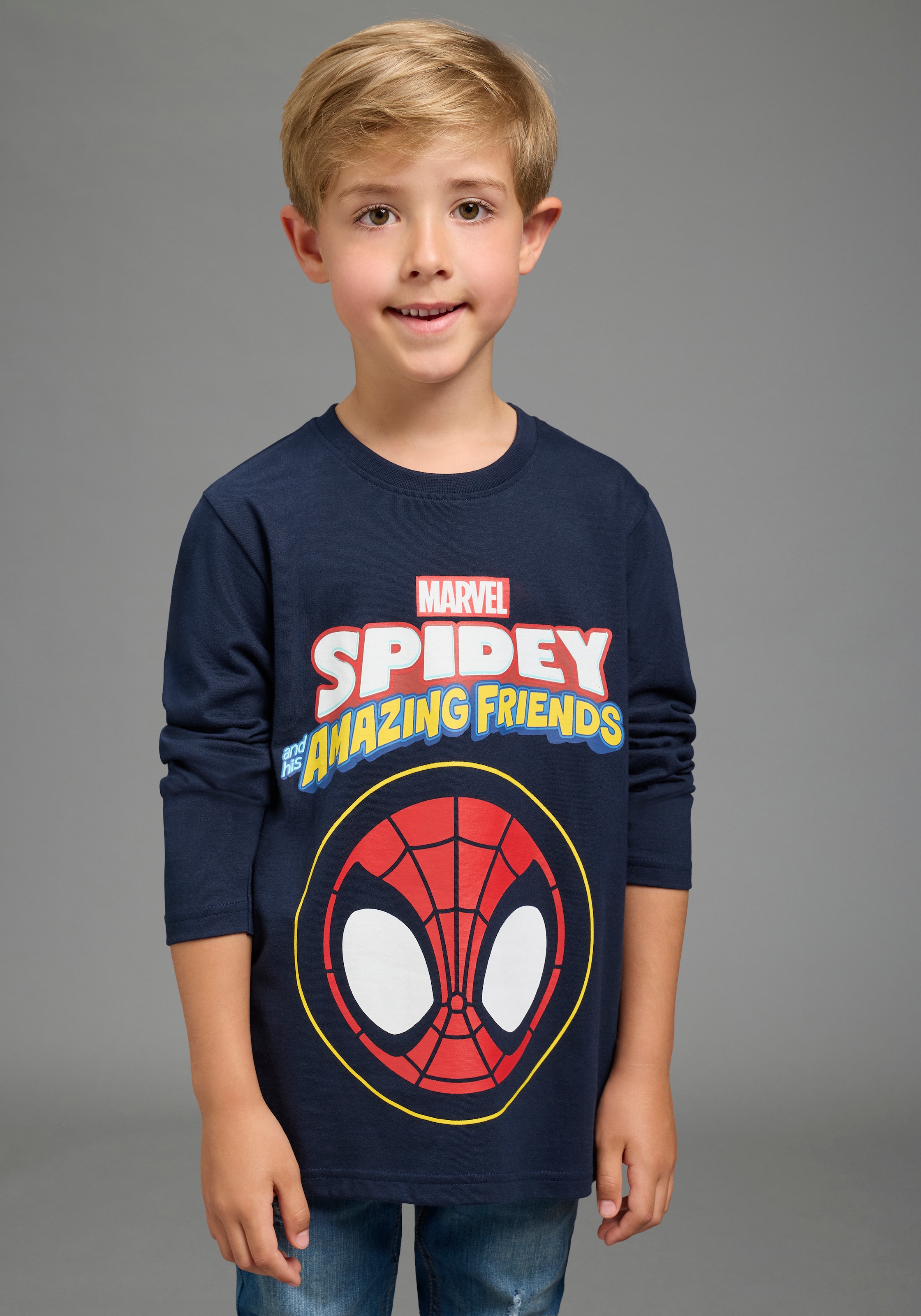 KIDSWORLD Langarmshirt "SPIDEY Shirt, Disney" Disney-Shirt, Basic-Passform, Langarm, mit modischem Druck