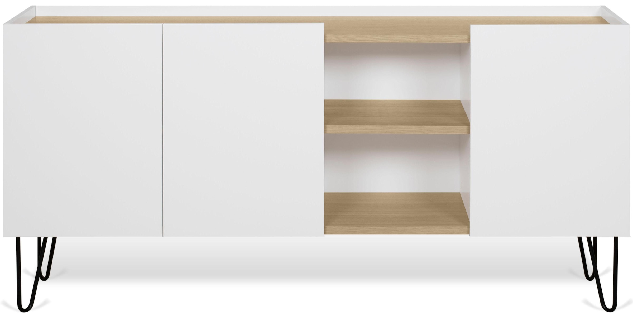 TemaHome Sideboard »Nina«, Kommode, schwarz lackiertes Metallgestell; Breite 180 cm