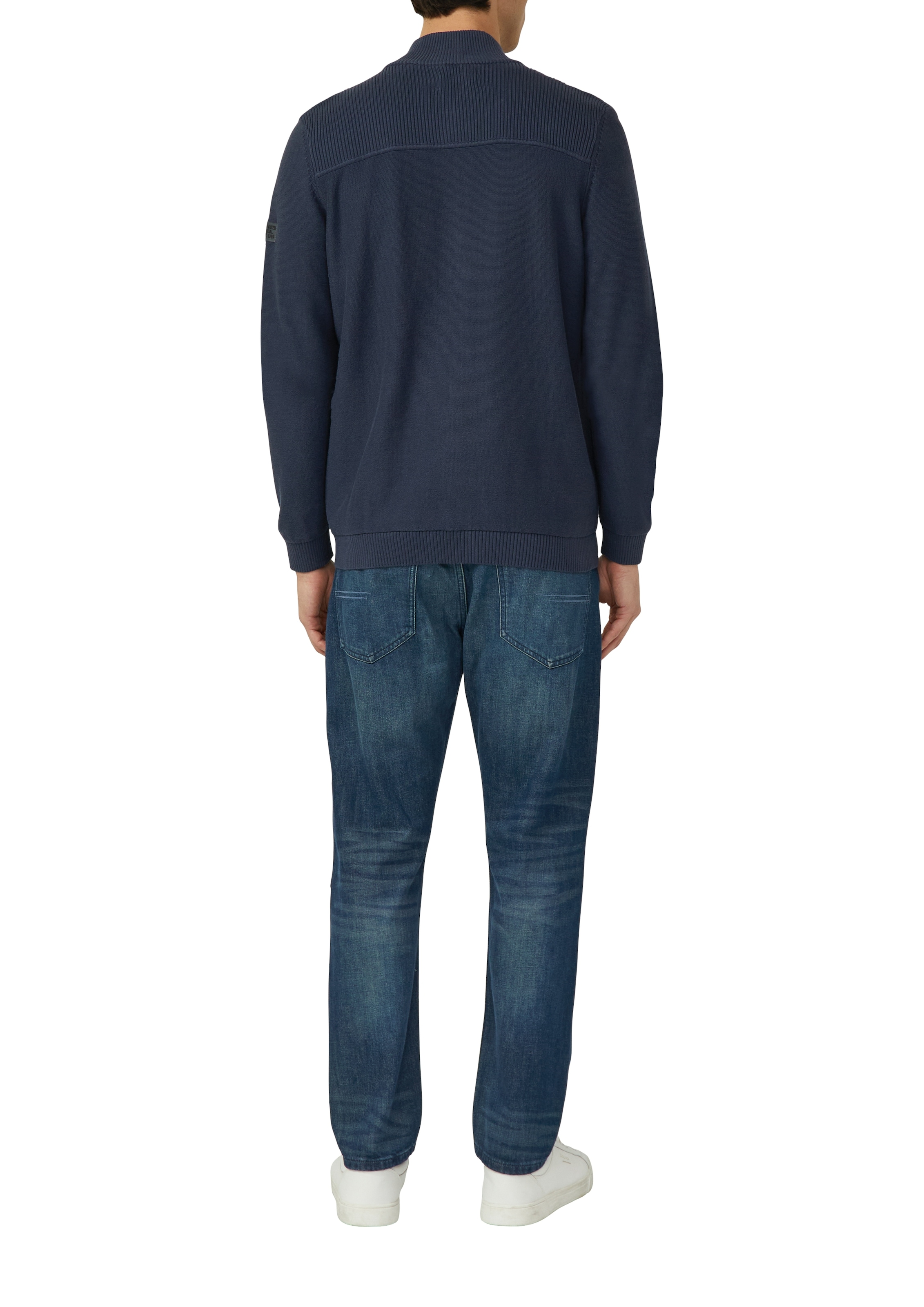 s.Oliver Strickjacke mit Stehkragen, Regular Fit