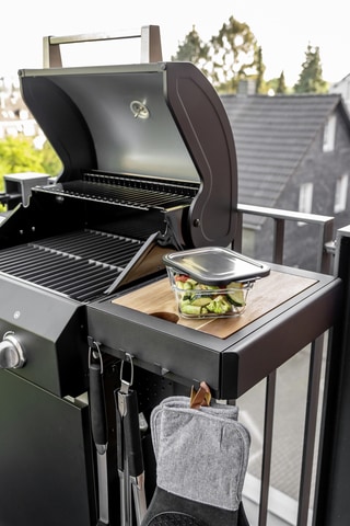 WENKO Hakenleiste »Modell Ima«, magnetisch, mit 4 Haken für Spültücher und Grillzubehör, ohne Bohren
