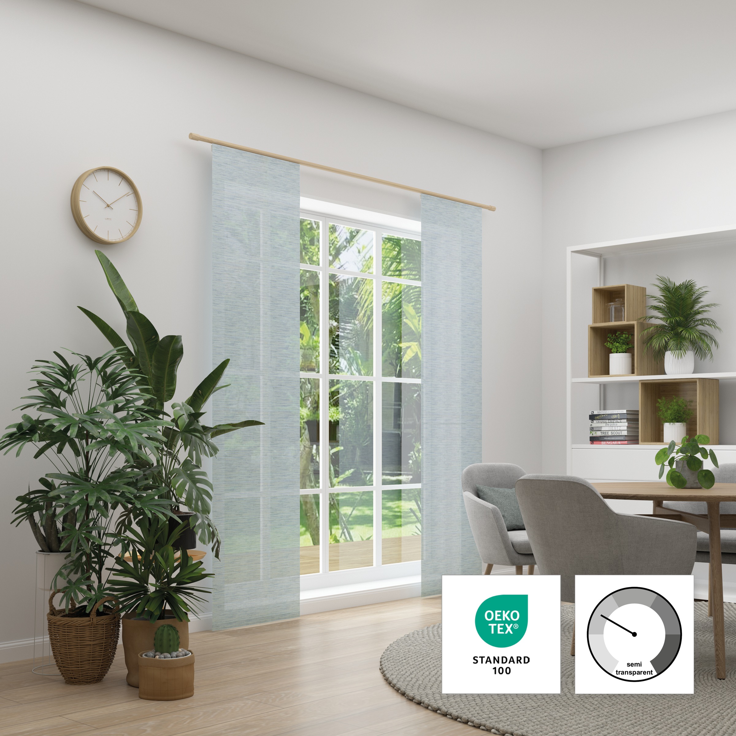 Neutex for you Schiebegardine "Biella" Paneelwagen 1 Stk. tlg. HxB: 245x60 günstig online kaufen