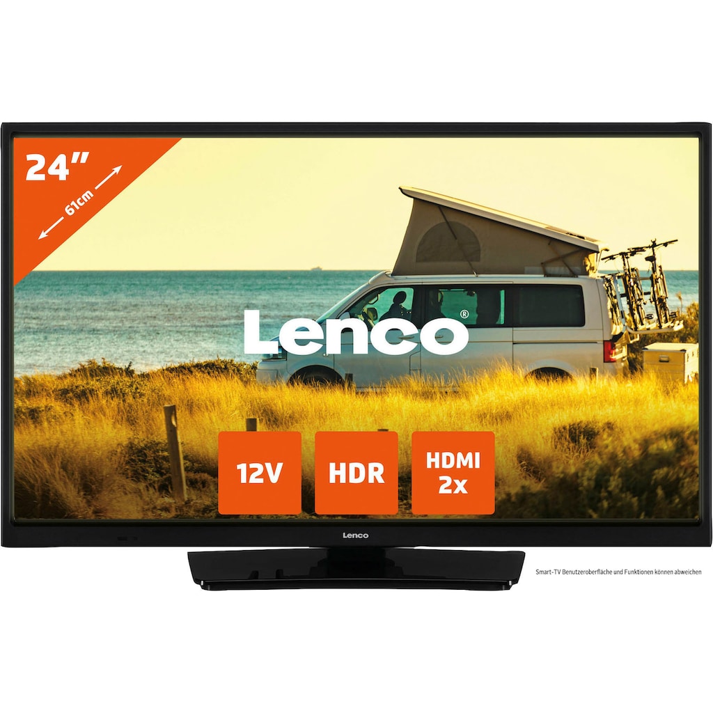 Lenco LED-Fernseher »LED-2423BK - mit 12-V-Verbindung«, 61 cm/24 Zoll, HD