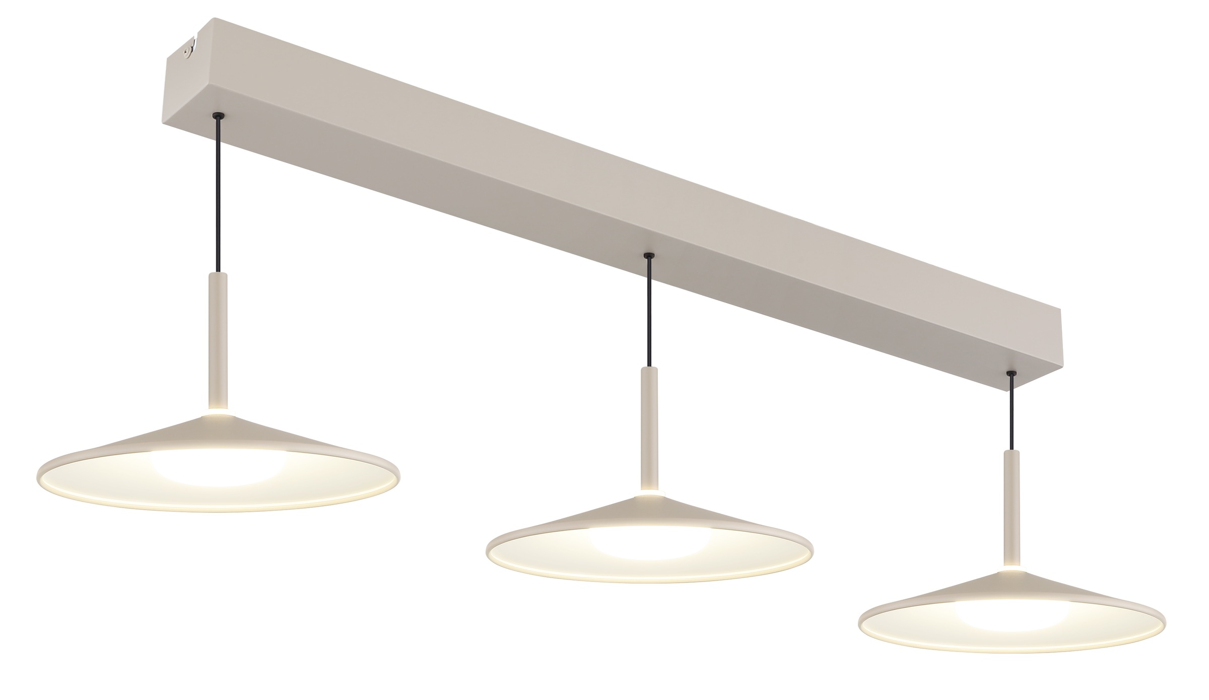 GLOBO LIGHTING Hängeleuchte »LAMPONE« LED-Modul 1 Stk. Warmweiß Hängeleuchte Sand, Opal, Soft-Lift, höhenverstellbar, LED 24W