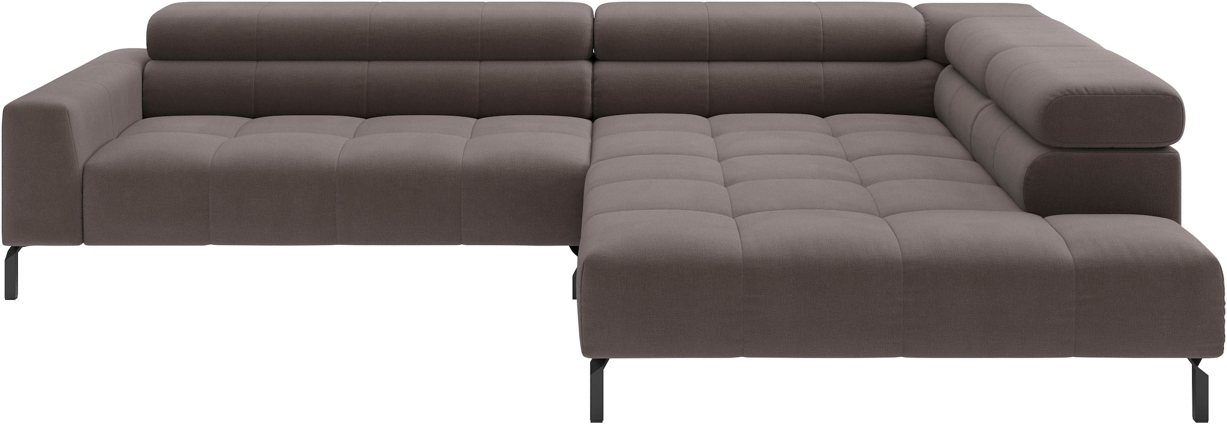 Home affaire Ecksofa "Claya, 311 cm breit, L-Form, inkl. Kopfteilverstellung" wahlweise elektrischer Sitzvorzug