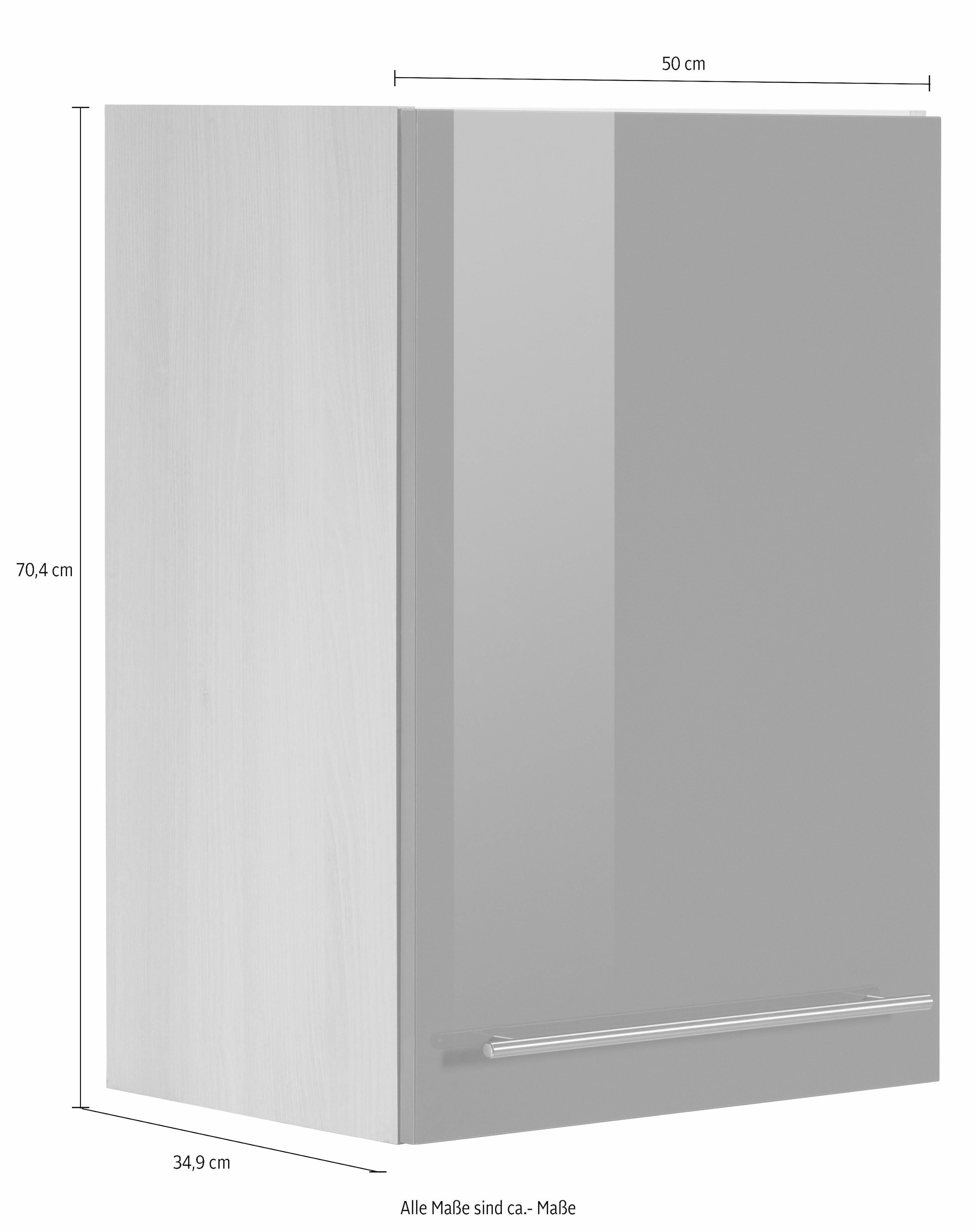 OPTIFIT Hängeschrank »Bern«, Breite 50 cm, 70 cm hoch, mit 1 Tür, mit  Metallgriff kaufen | BAUR