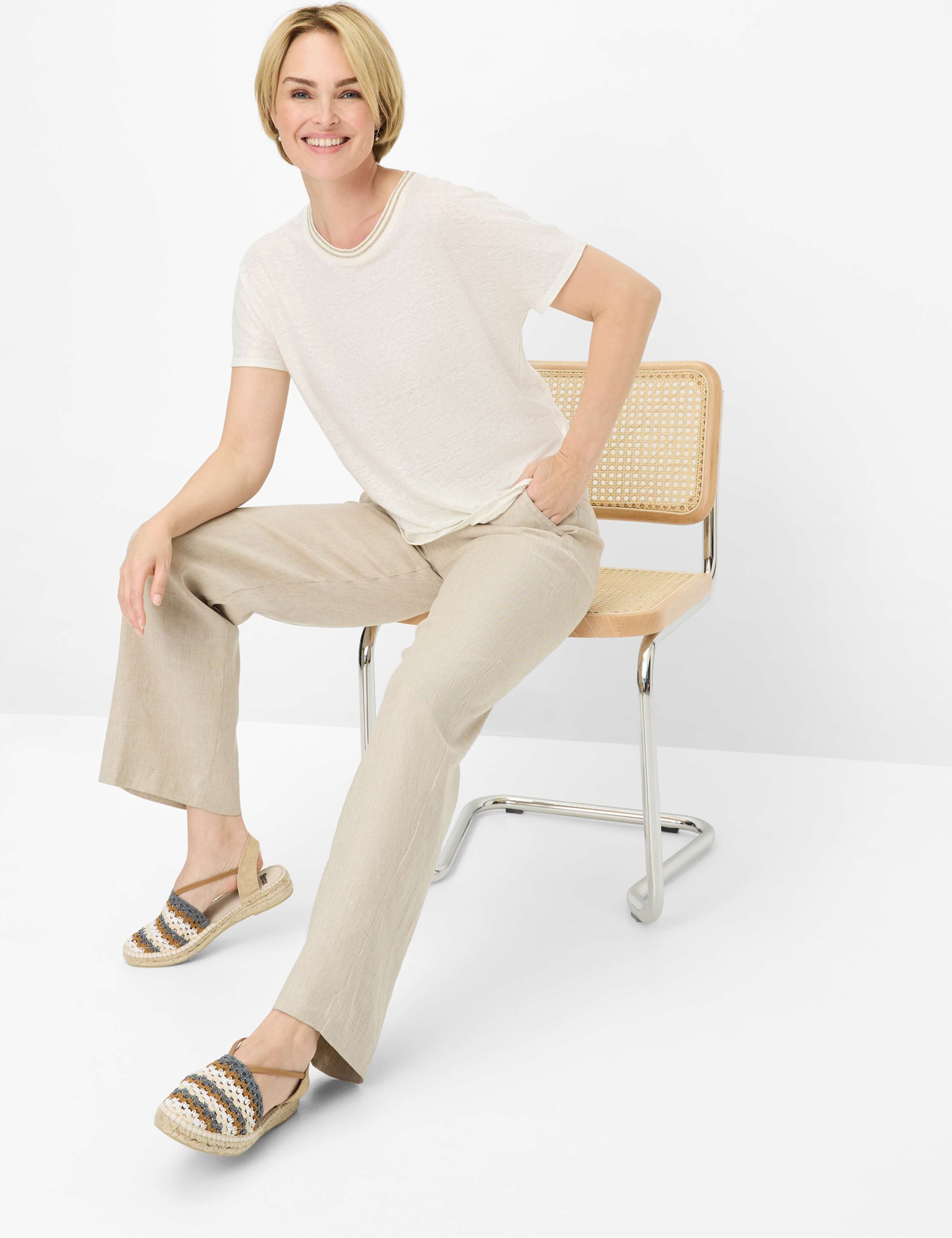 RAPHAELA by BRAX Leinenhose »Style PAM FLARED«