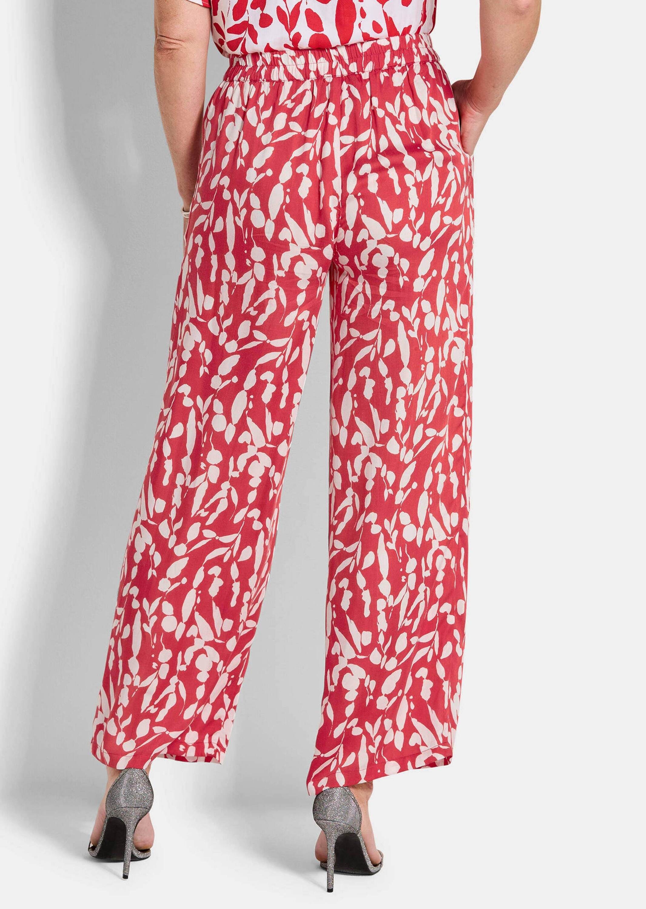 GOLDNER Schlupfhose »Weite Hose VERA aus Viskose-Satin«