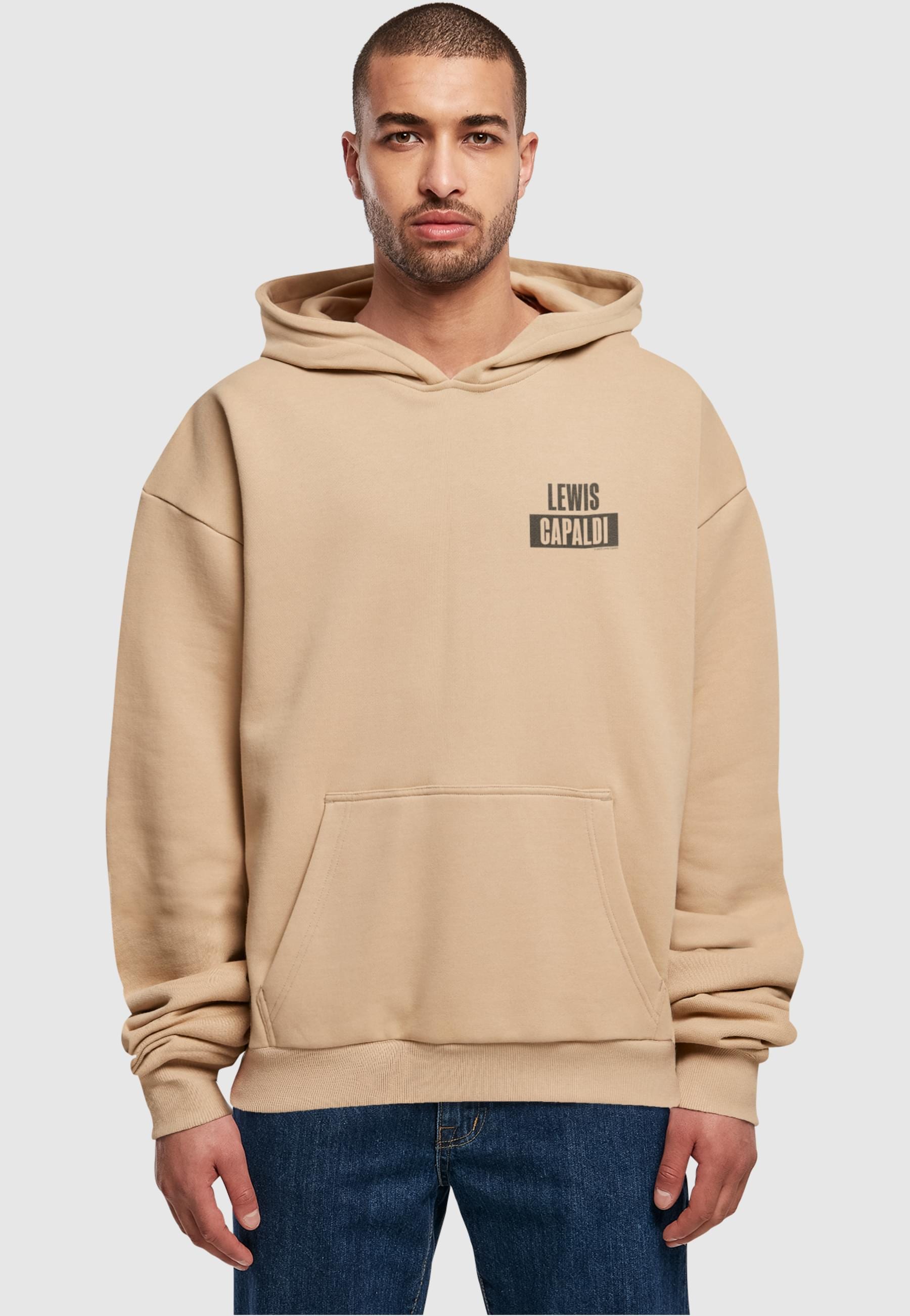 Merchcode Kapuzensweatshirt »Merchcode Herren Lewis Capaldi - PP Logo Ultra Heavy Hoody«, (1 tlg.)