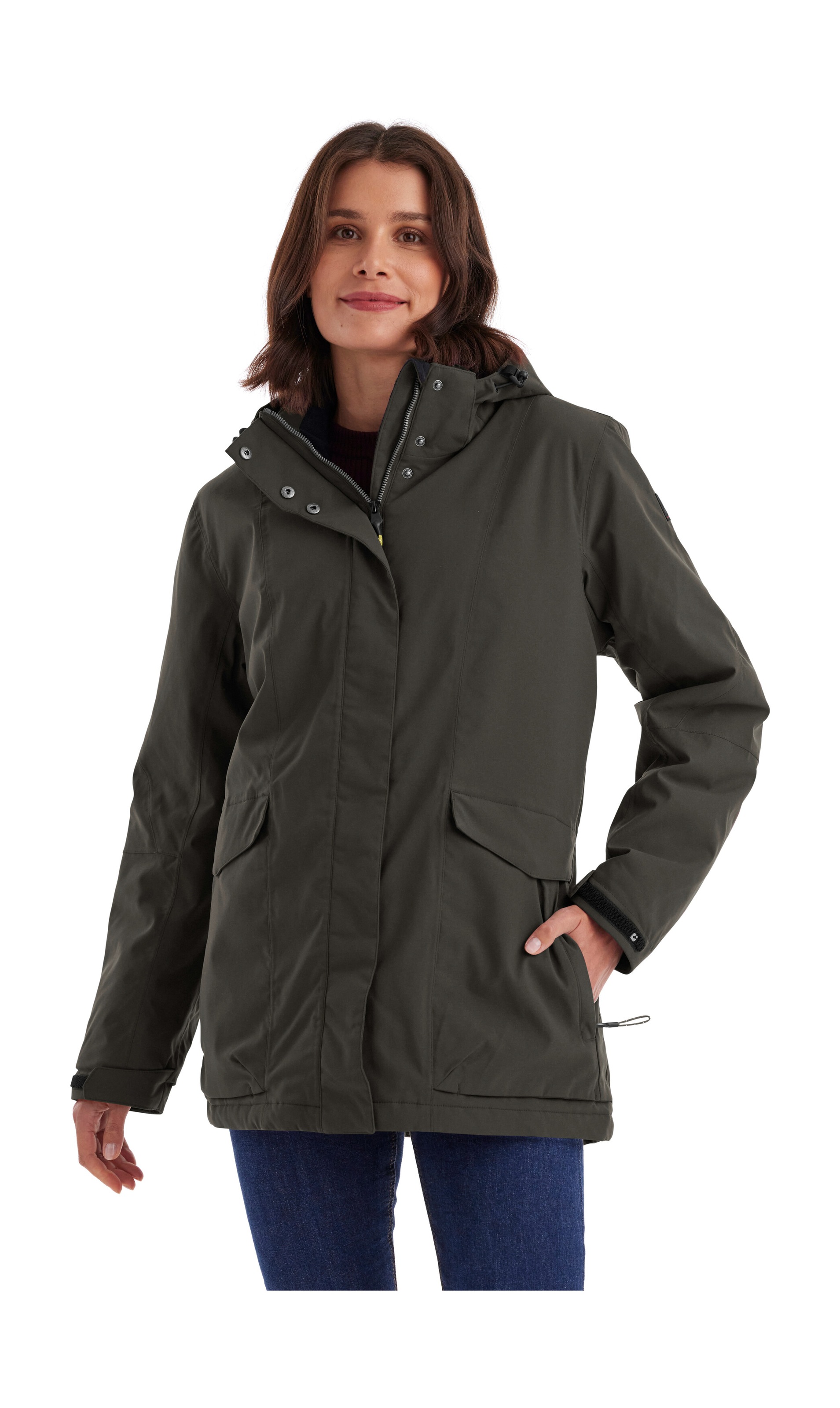 Killtec Funktionsjacke "Damen Jacke" Wasserdichte, atmungsaktive Damenjacke mit abnehmbarer Kapuze