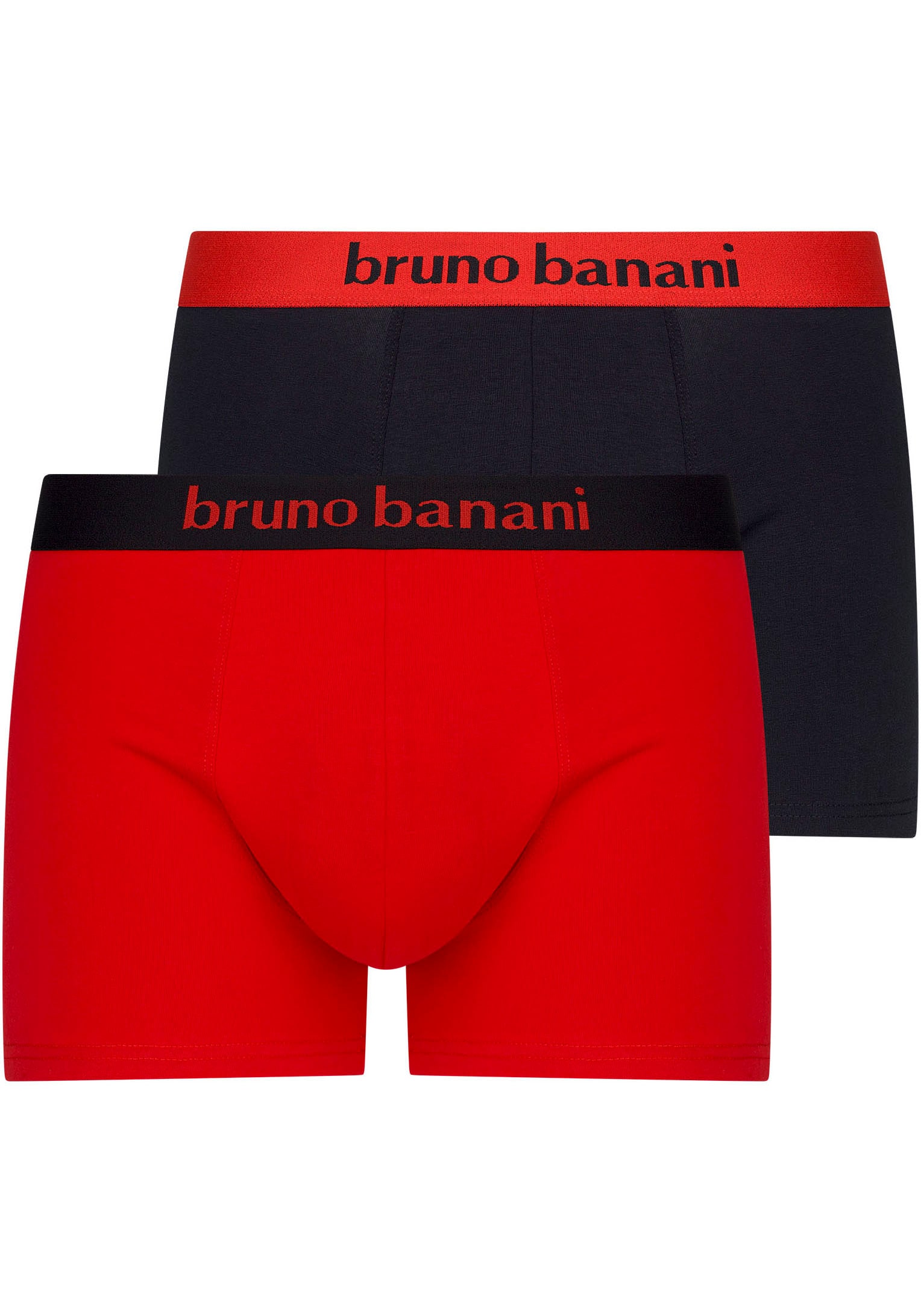 Bruno Banani Boxer "Flowing", (2er Pack), mit kontrastreichem Logobund günstig online kaufen