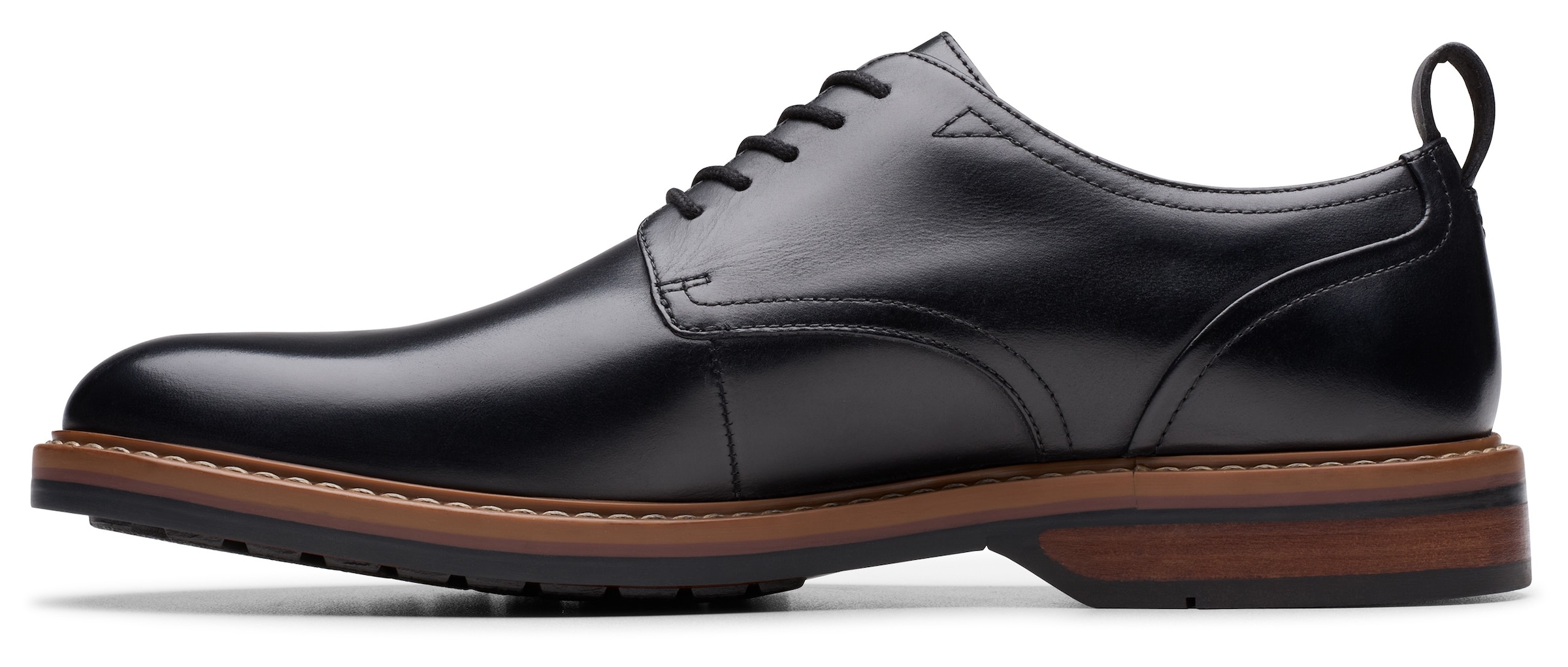 Clarks Schnürschuh »Alwin Lace«, Business Schnürschuh mit Anziehlasche
