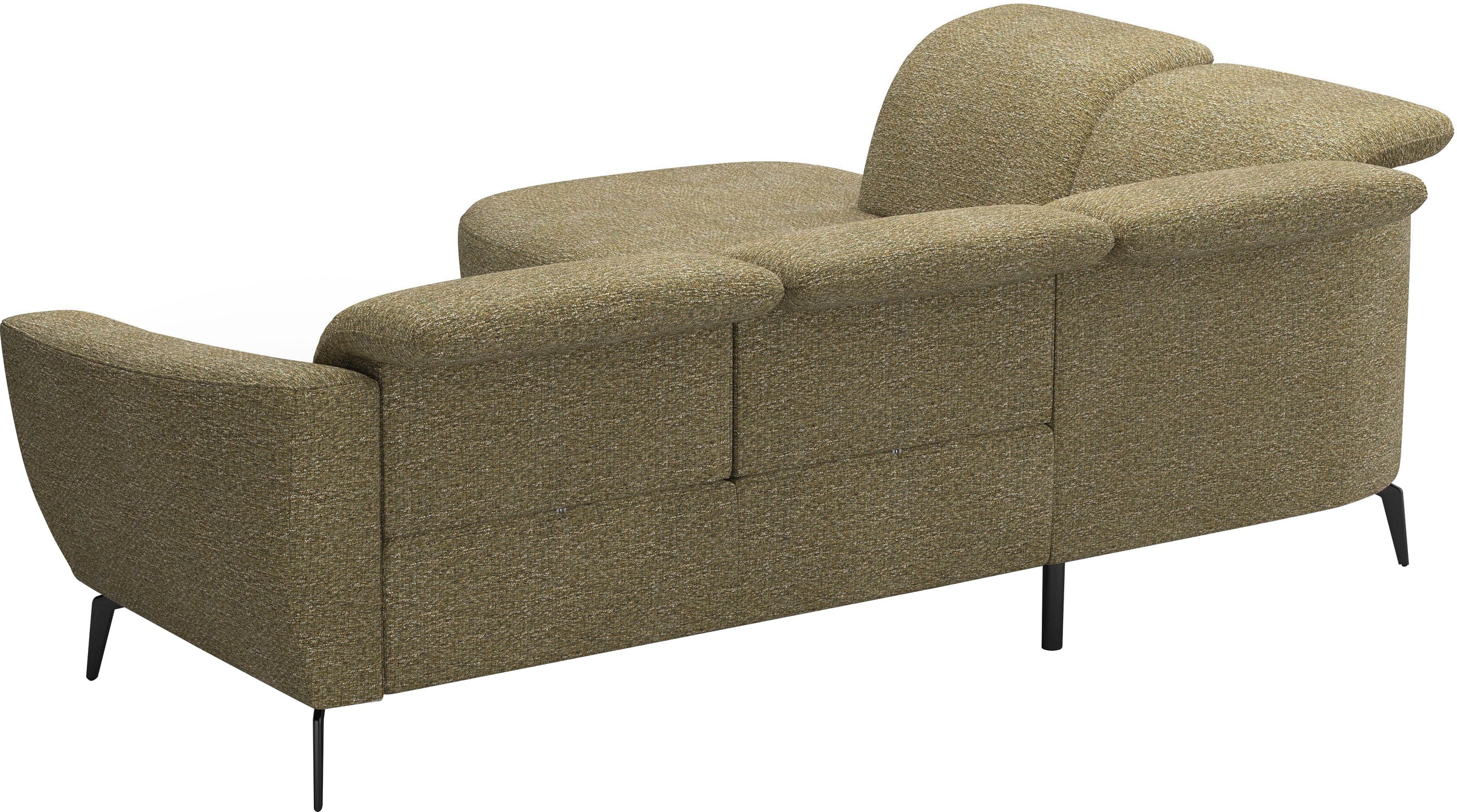 Ecksofa SIT & MORE "Zoe", grün (olive), B:300cm H:87cm T:267cm, 100% Polyester, Sofas, Ecksofa, ink.Sitztiefenverstellung, wahlweise mit Kopfteilverstellung 3