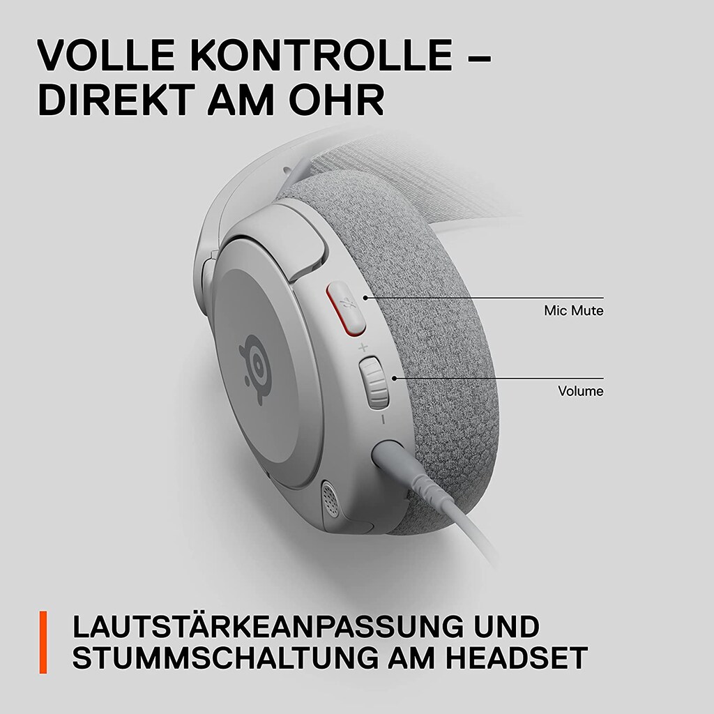 SteelSeries Gaming-Headset »Arctis Nova 1P White«