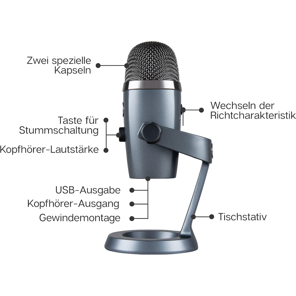 Blue Mikrofon »Yeti Nano USB Mic«