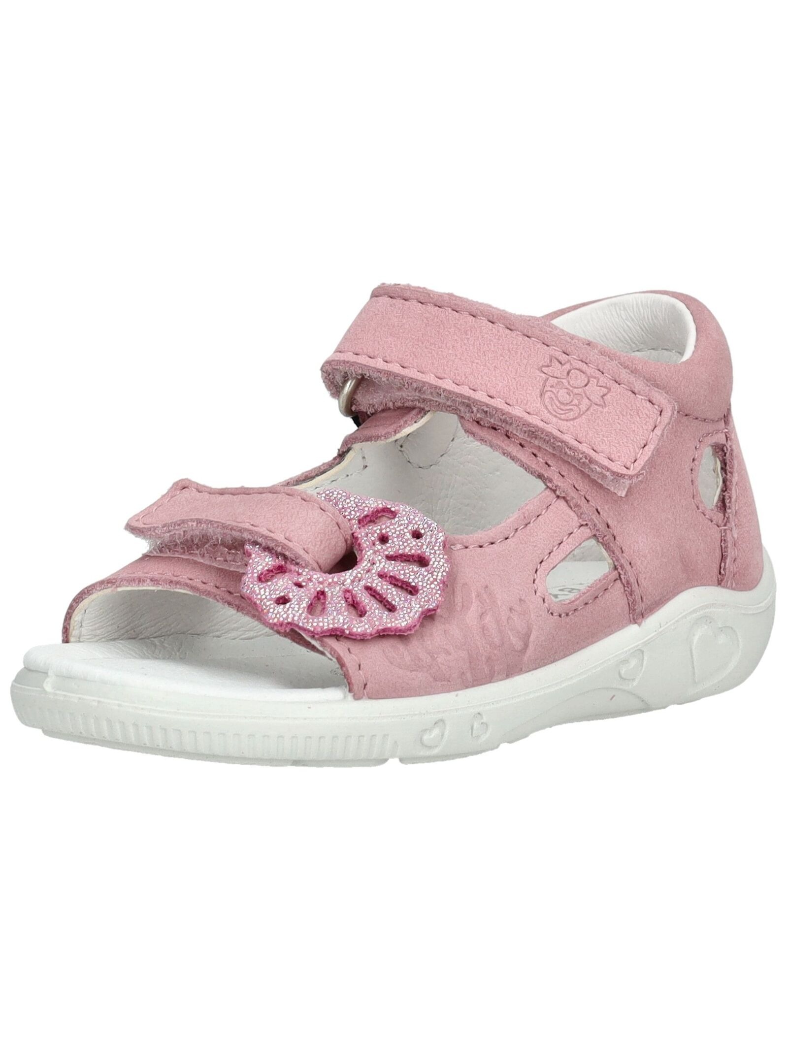 PEPINO Kinder Riemchensandale "Pepino Sandalen Leder", Gr. 22, rosa, Leder, Schuhe