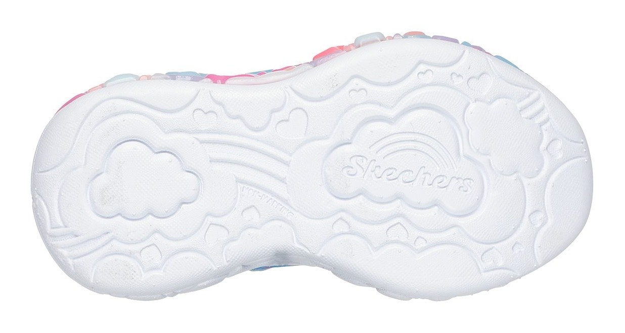 Skechers Lauflernschuh »ETERNAL HEART LIGHTS«, Blink,-Klettschuh mit Herz-Applikation, Größenschablone zum Download