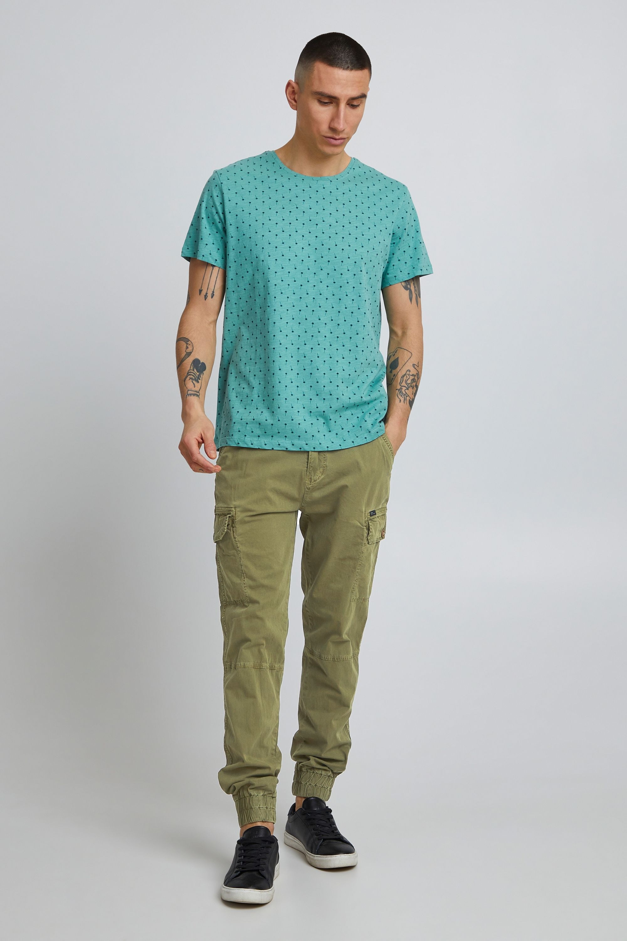 Blend BHNan Cargo Trousers Martini Olive 28 2