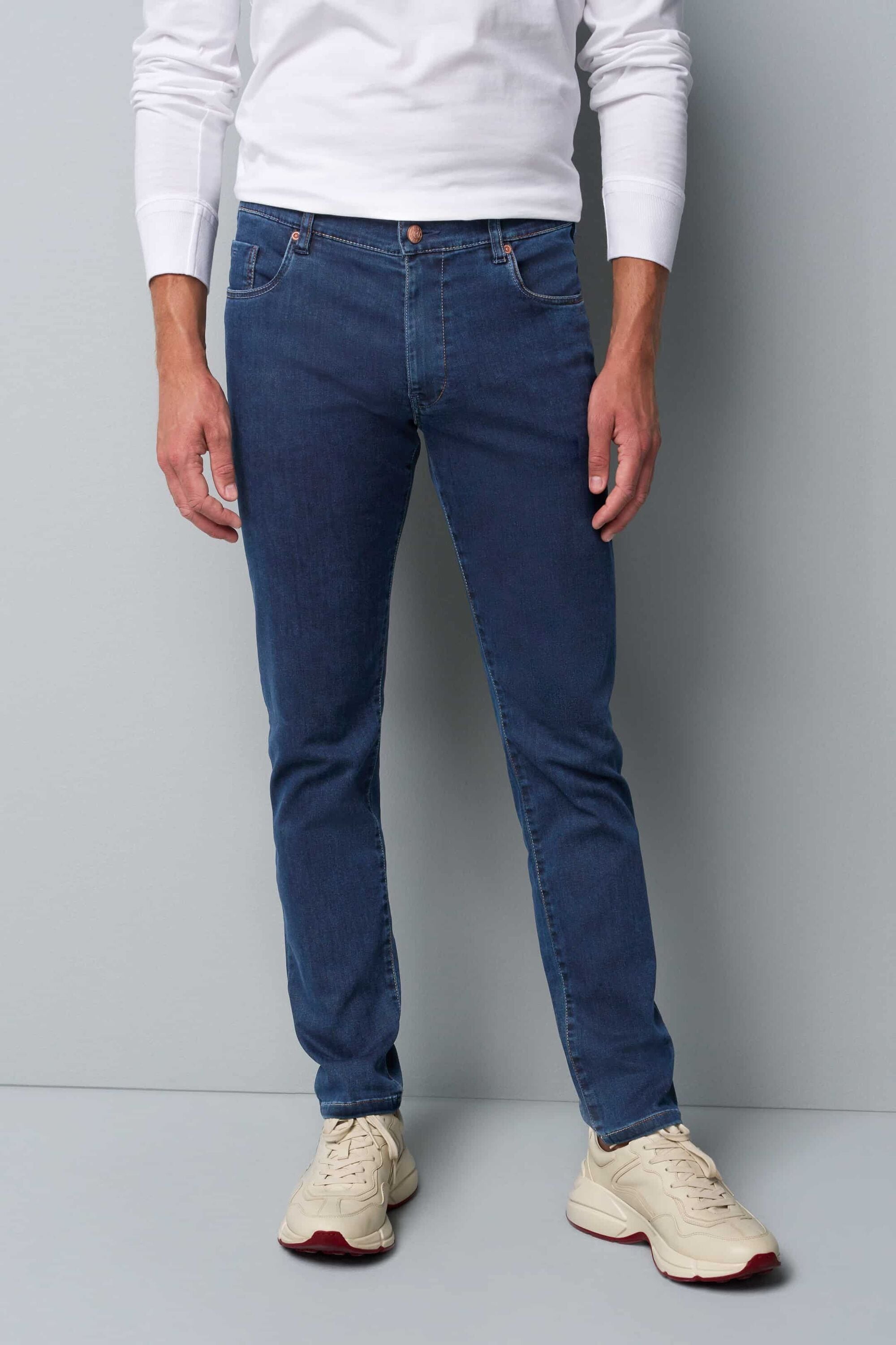 MEYER 5-Pocket-Jeans "Jeans" M5 Slim aus Bio-Baumwolle günstig online kaufen