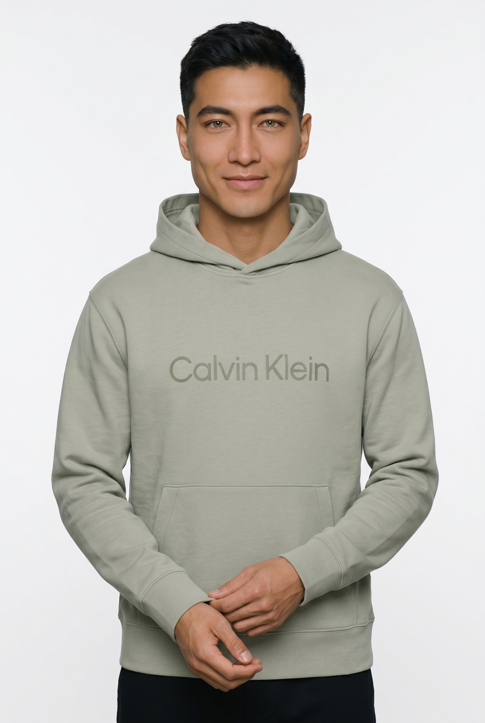 Calvin Klein Kapuzensweatshirt "LS EU STANDARD LOGO 350TERRY PO", Mit Rundhalsausschnitt, regular fit