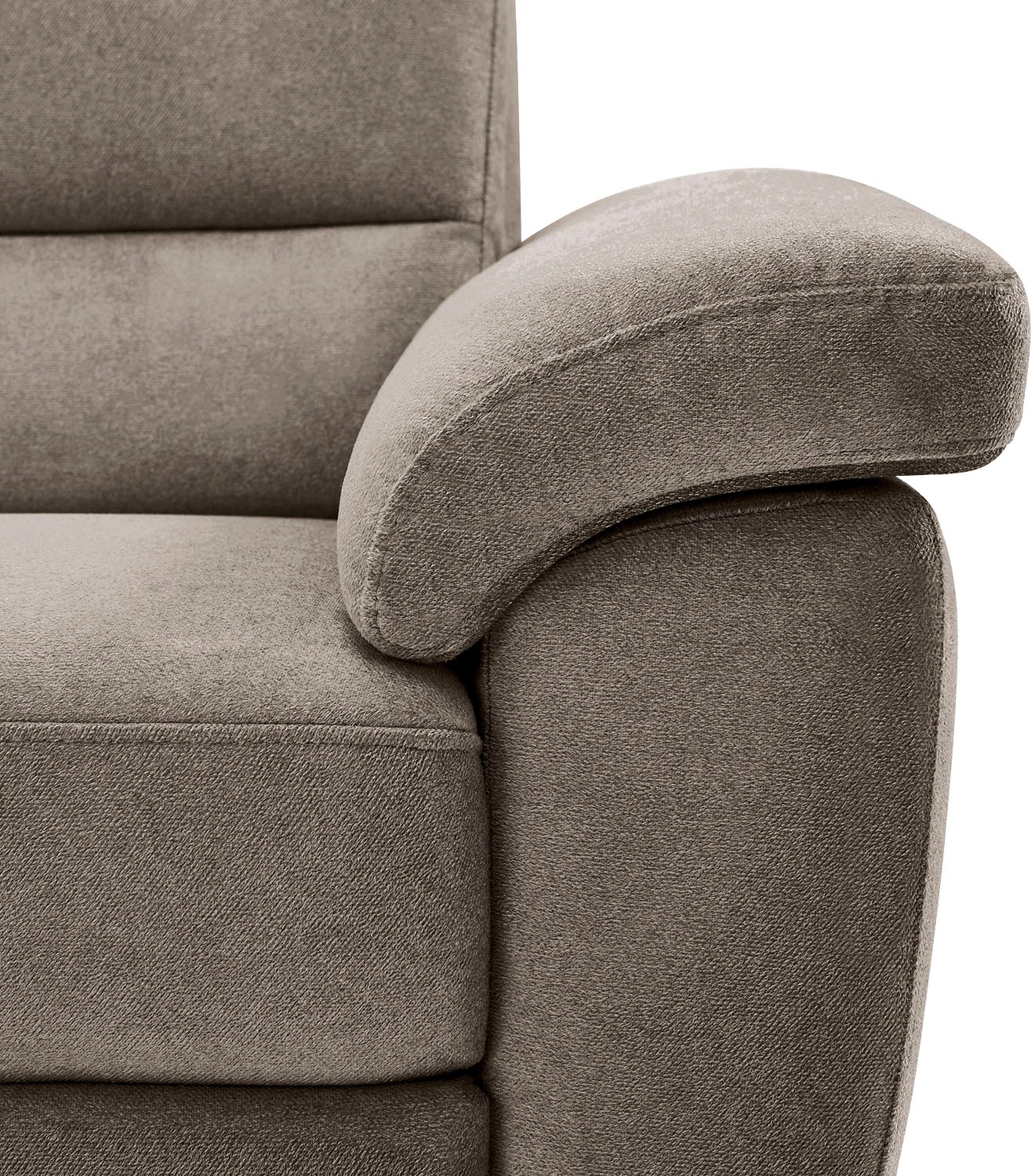 CALIZZA INTERIORS Ecksofa »Onyx L-Form«, Ottomane links oder rechts, wahlweise mit Bettfunktion, Breite 257 cm