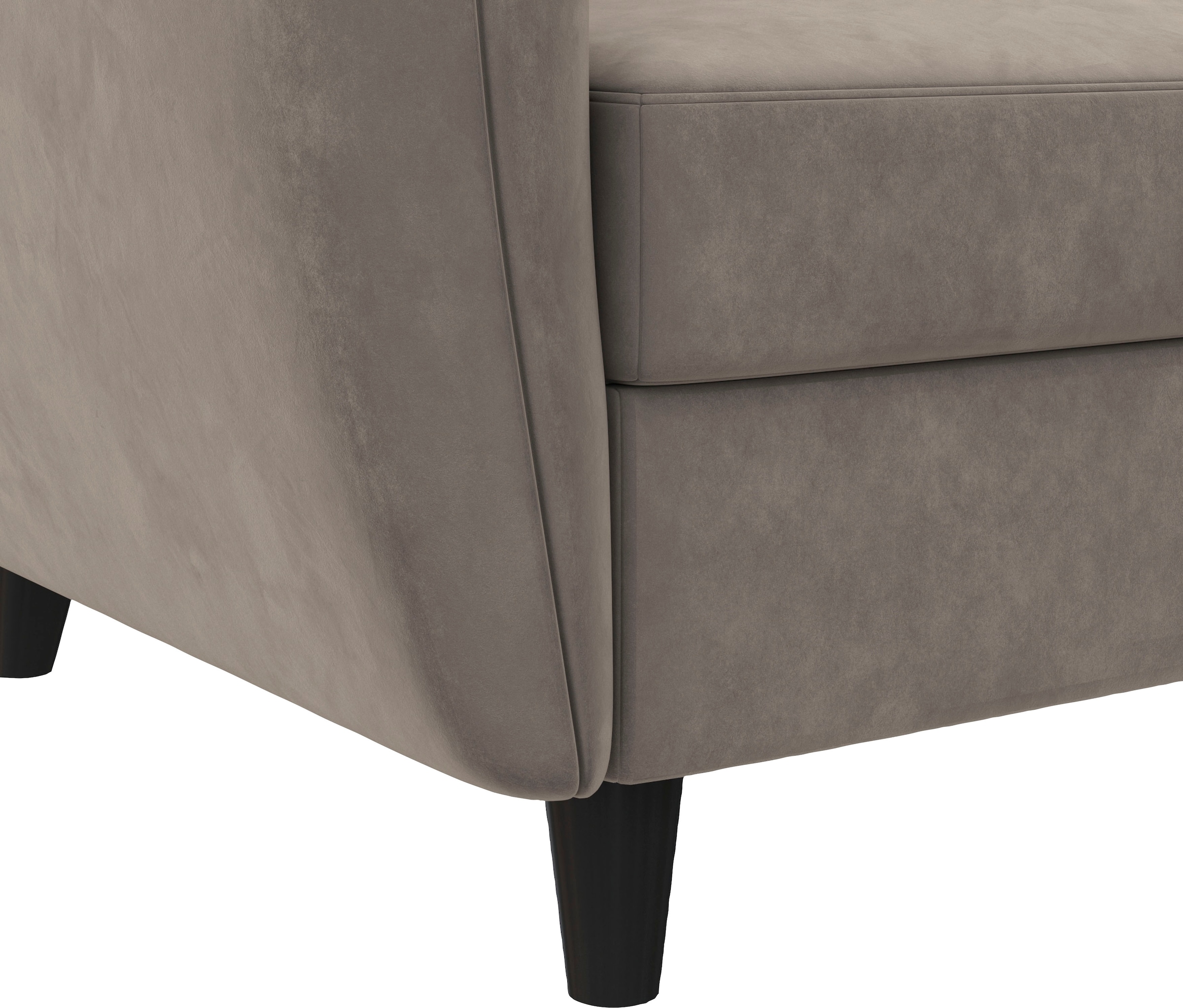 Dorel Home Ecksofa »Perry, L-Form,«, Rückenlehne, verschiedene Farbvarianten, Sitzhöhe 43 cm, Breite 219 cm
