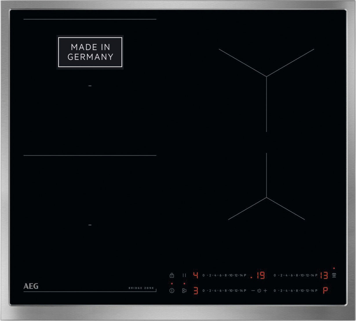AEG Induktions-Kochfeld "TO64IB0FXB" Powermode,Hob²Hood, 14 Stufen, Topferk günstig online kaufen