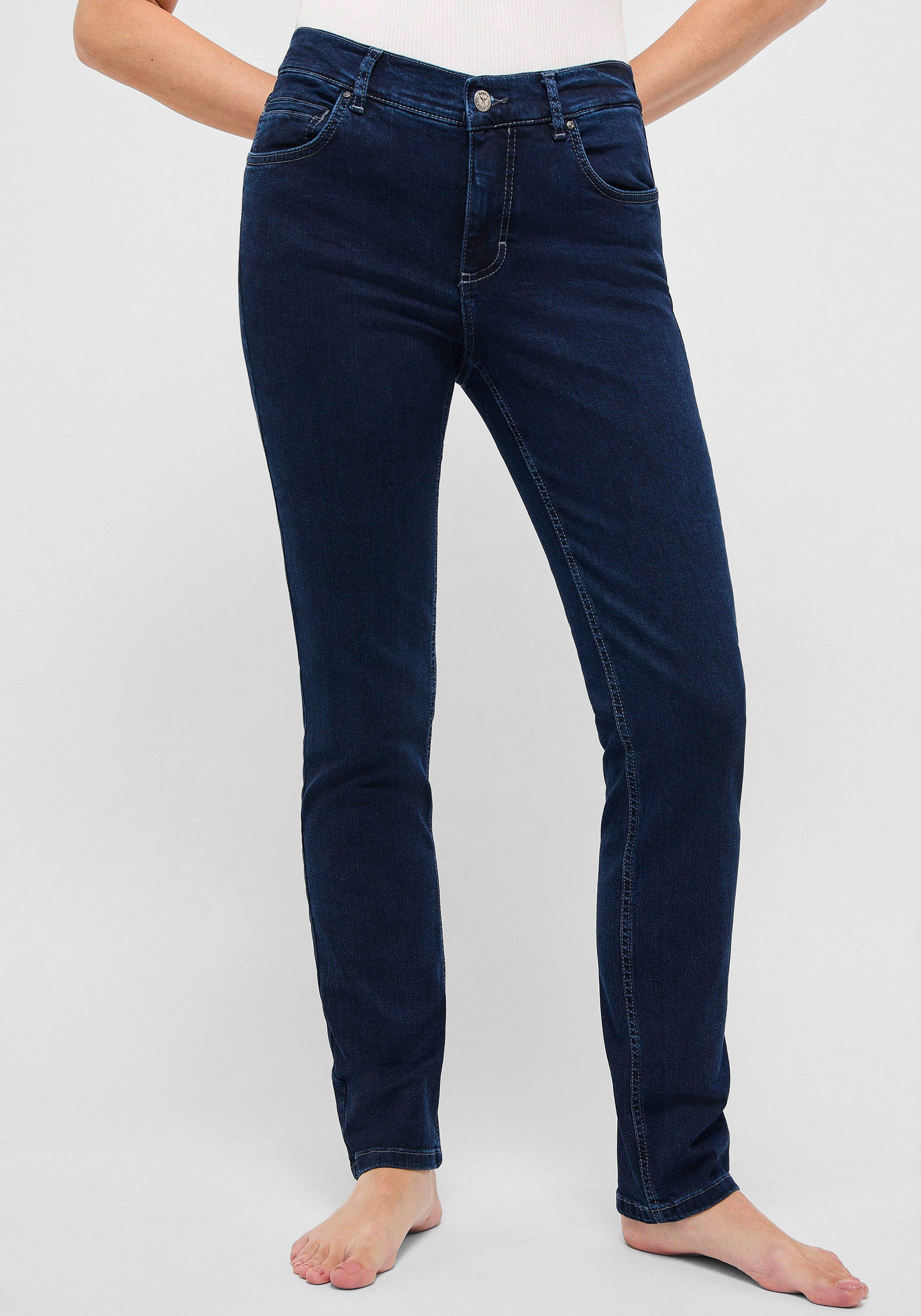 ANGELS 5-Pocket-Jeans "CICI", aus sportivem Denim