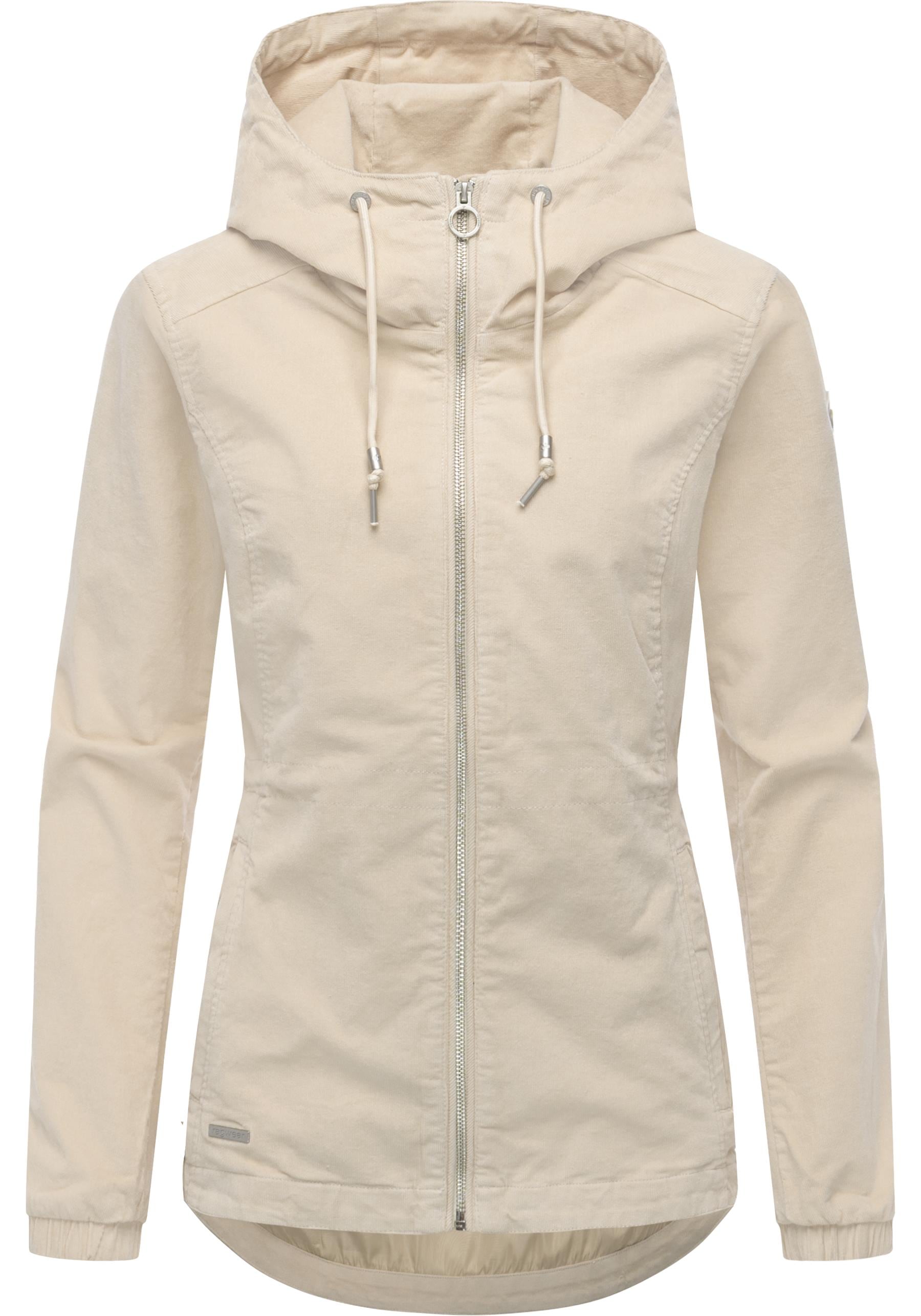 Ragwear Cordjacke "Dankka Cordy YOUMODO" mit Kapuze Stylische Damen Übergangsjacke in Feincord-Optik