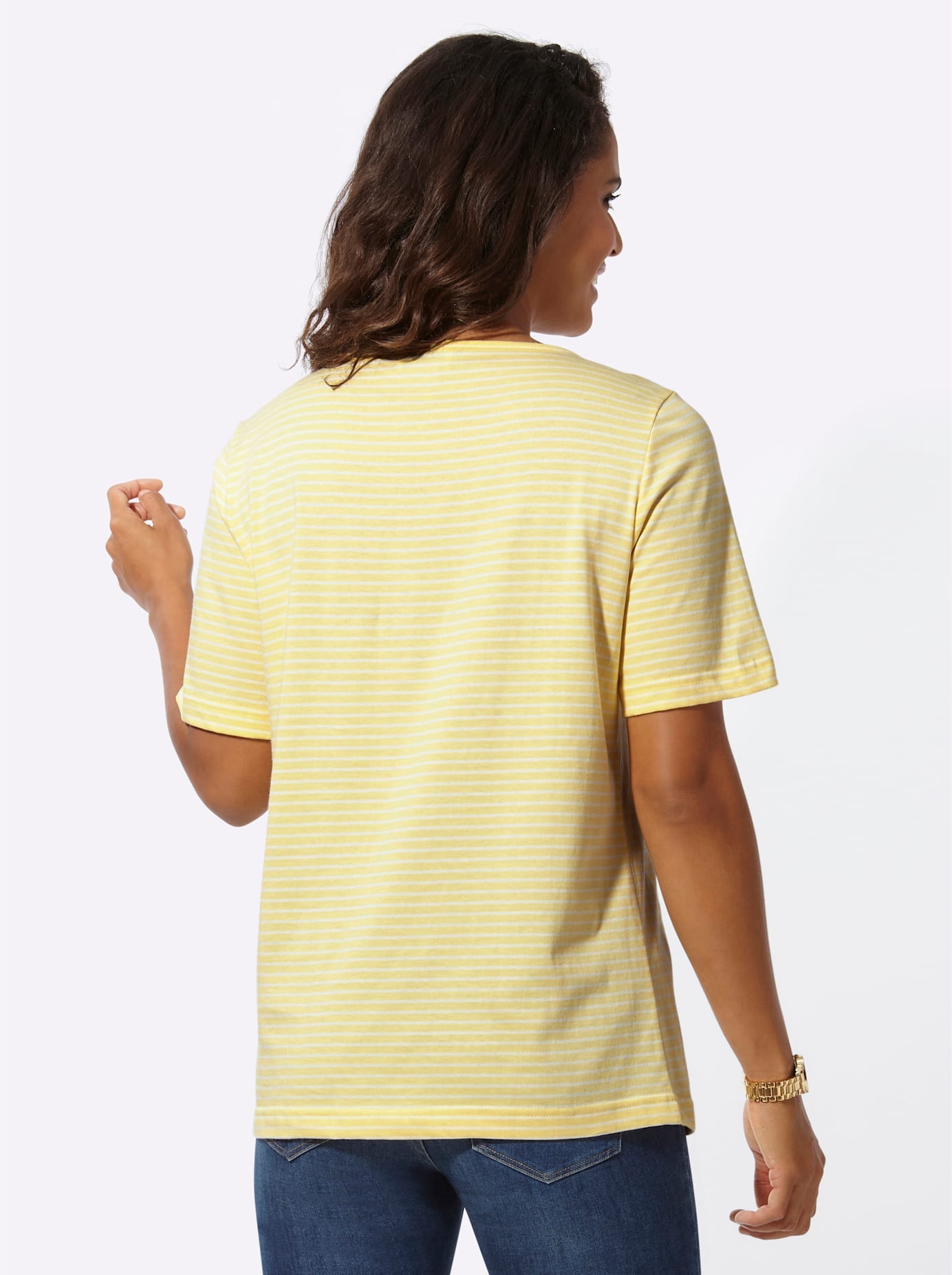 Casual Looks Kurzarmshirt »Ringelshirt«, (1 tlg.)
