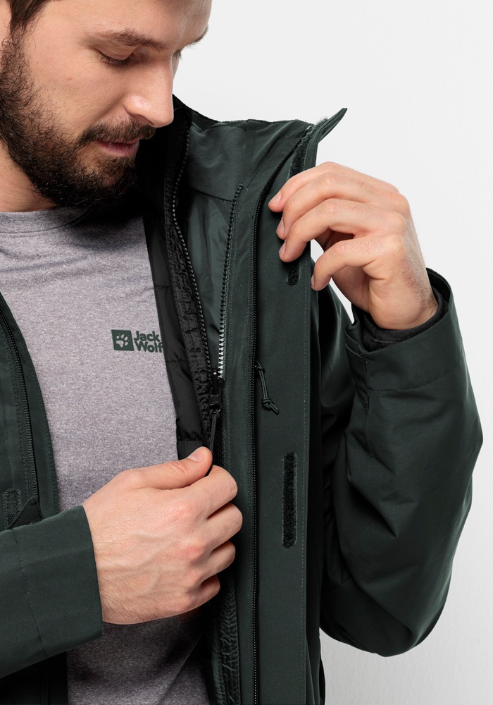 Jack Wolfskin 3-in-1-Funktionsjacke »LUNTAL 3IN1 JKT M«, mit Kapuze