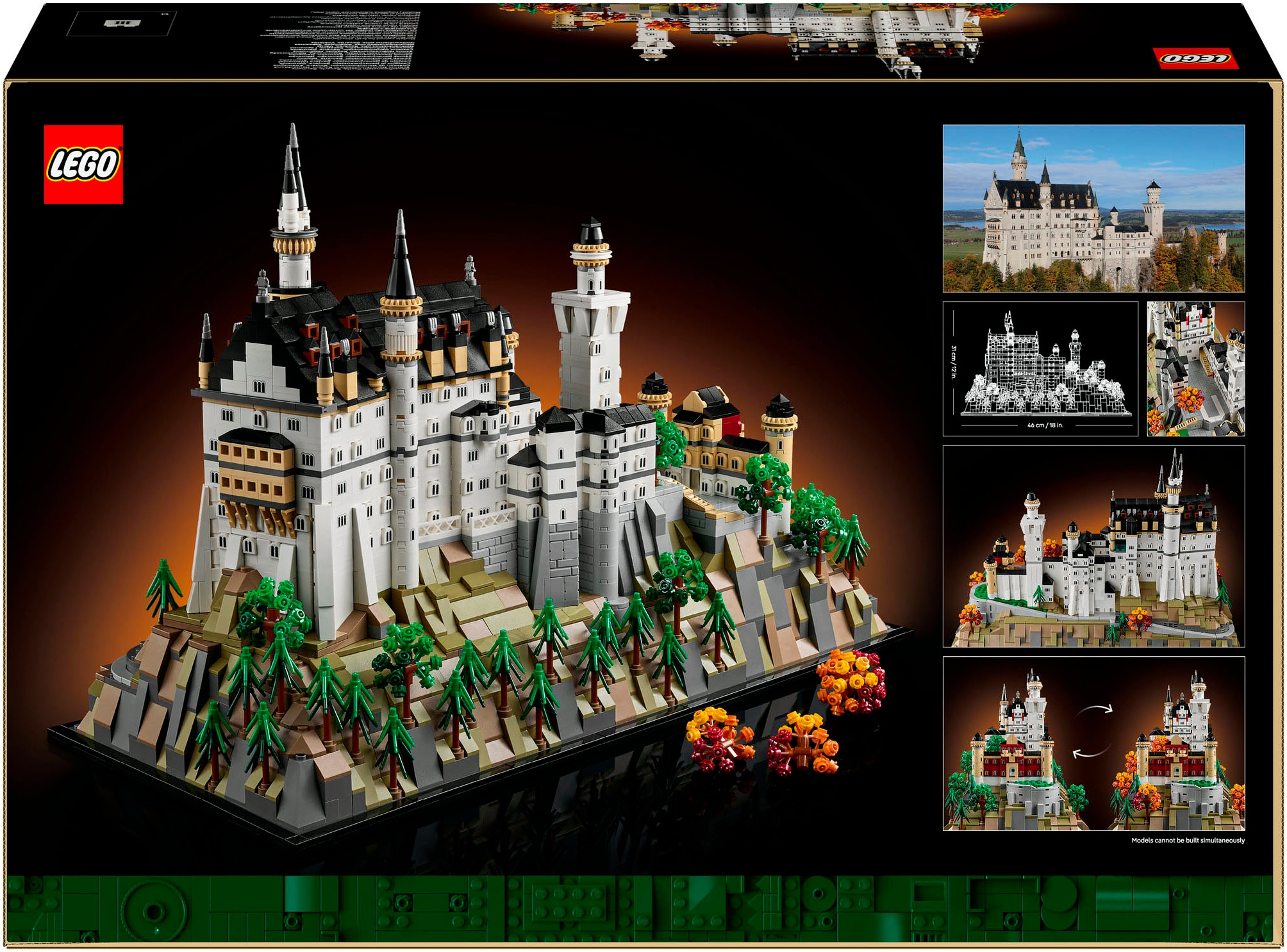 LEGO® Konstruktionsspielsteine »Schloss Neuschwanstein (21063), LEGO LEGO Architecture«, (3455 St.), Made in Europe