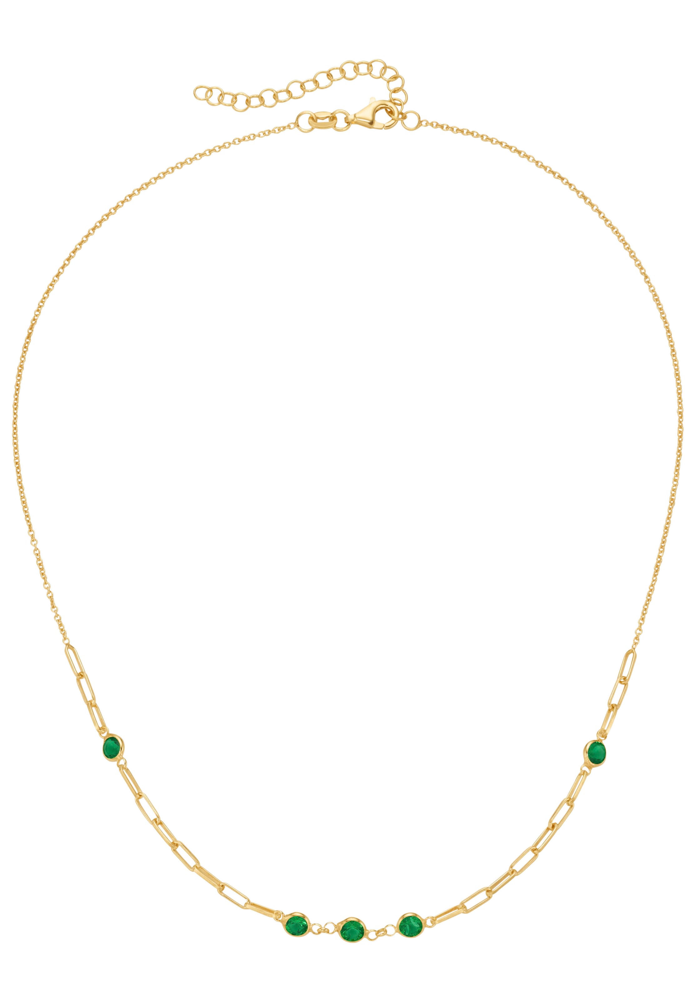 Firetti Kette ohne Anhänger »Schmuck Geschenk Silber 925 Halsschmuck Halskette Gliederkette«, mit Zirkonia (synth.)