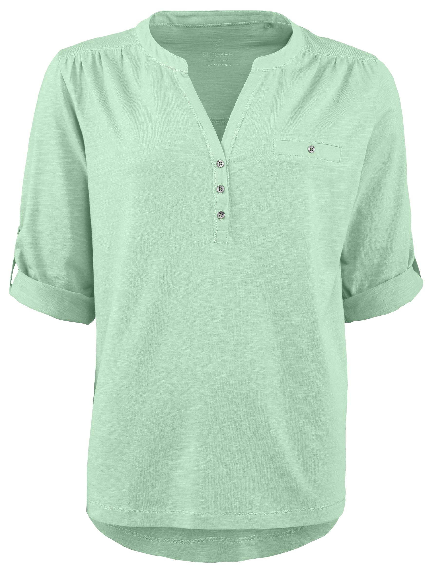 STOOKER WOMEN 3/4-Arm-Shirt "MARIE T-Shirt 3/4 - Arm" Regular Fit Slub Yarn günstig online kaufen