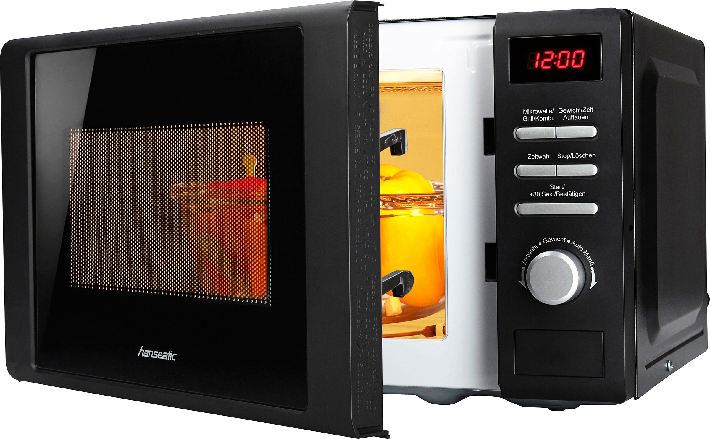 Hanseatic Mikrowelle "819021" Grill  Mikrowelle 700 W inkl. 3 Jahre Herstellergarantie