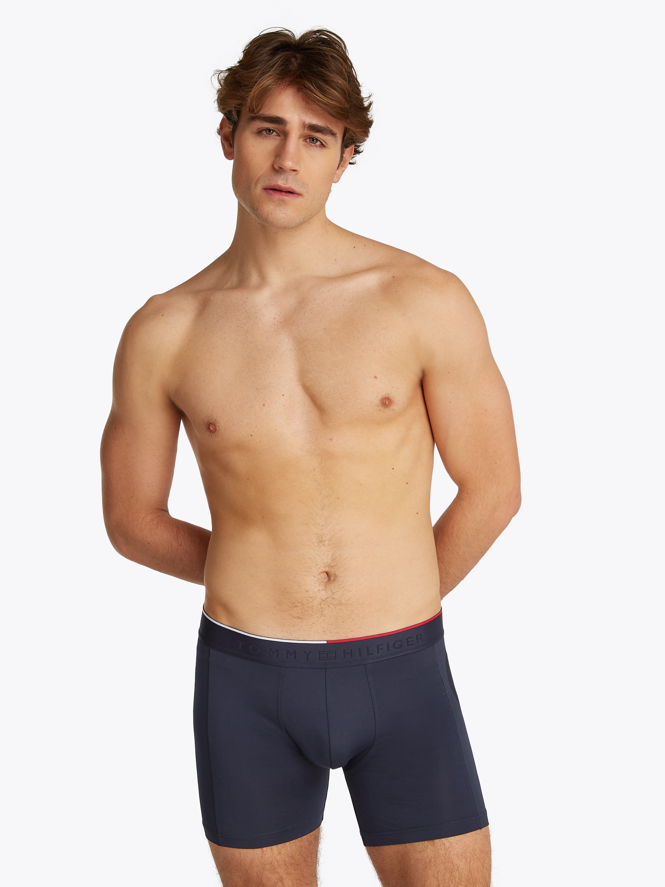 Tommy Hilfiger Underwear Boxer "3P BOXER BRIEF" Packung, 3er, 3 Stk. mit Lo günstig online kaufen