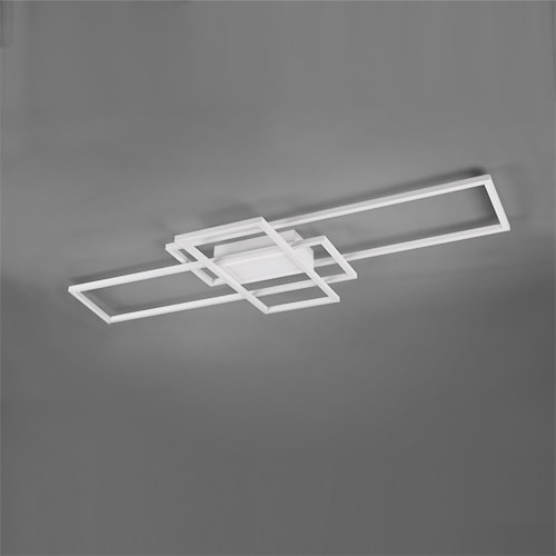 TRIO Leuchten LED Deckenleuchte »MILA«, Leuchtmittel LED-Board | LED fest integriert, Deckenlampe inkl. Fernbedienung, dimmbar, 3000 - 6500K, 105xx42x6,5 cm