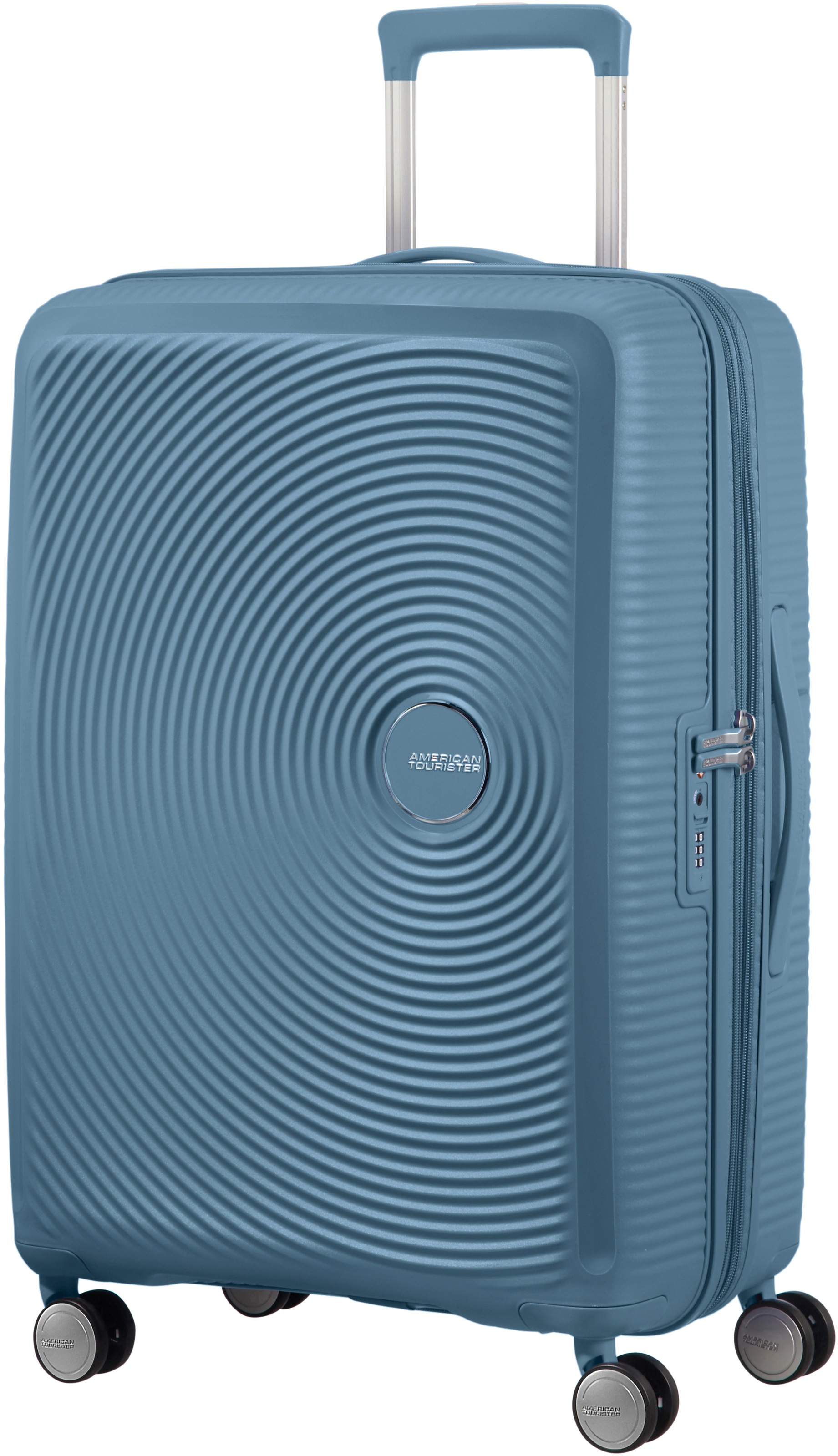 American Tourister® Hartschalen-Trolley »Soundbox, 67 cm«, 4 Rollen, Koffer mittel groß Reisegepäck Volumenerweiterung TSA-Zahlenschloss