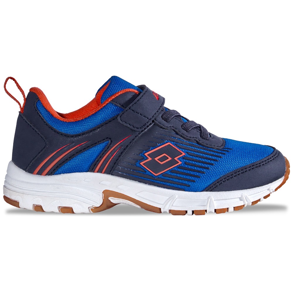 LOTTO Mädchen Hallenschuh, Gr. 28navy, orange, Kunstfaser, Synthetik, mehrfarbig, Schuhe, - auch für den Hallensport geeignet