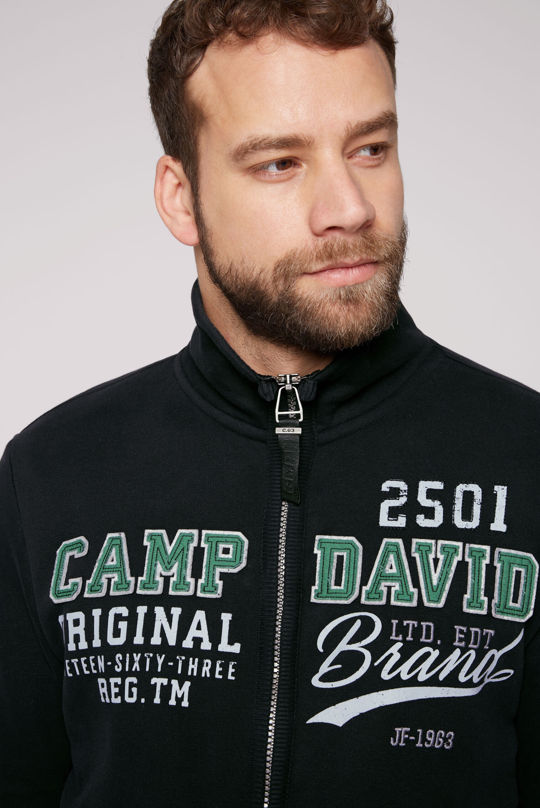 CAMP DAVID Sweatjacke, mit weicher Innenseite