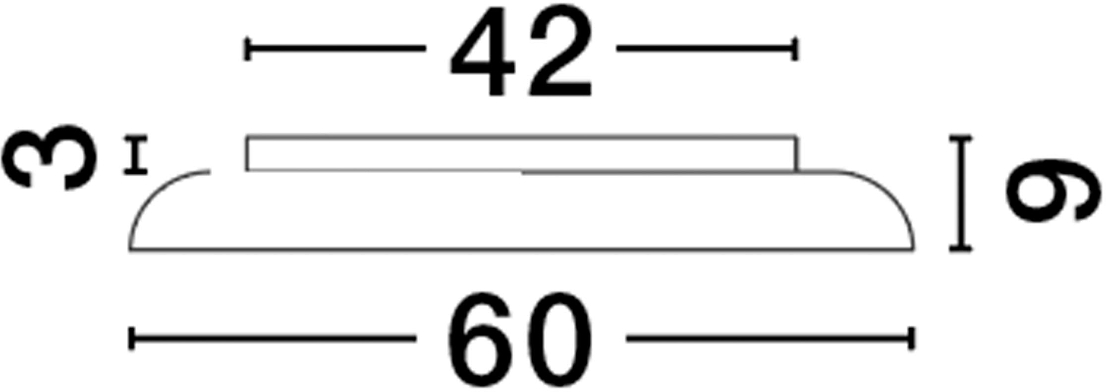 Nova Luce LED Deckenleuchte »LINUS« LED-Modul 1 Stk. Warmweiß