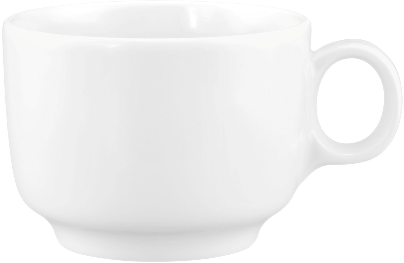 Seltmann Weiden Kombiservice »Sento Home, Geschirr-Set, 30-teilig«, (Set, 30 tlg., 6x Speise-, 6x Suppen-, 6x Frühstücksteller, 6x Tasse, 6x Untertasse), harmonisch geschwungene Form