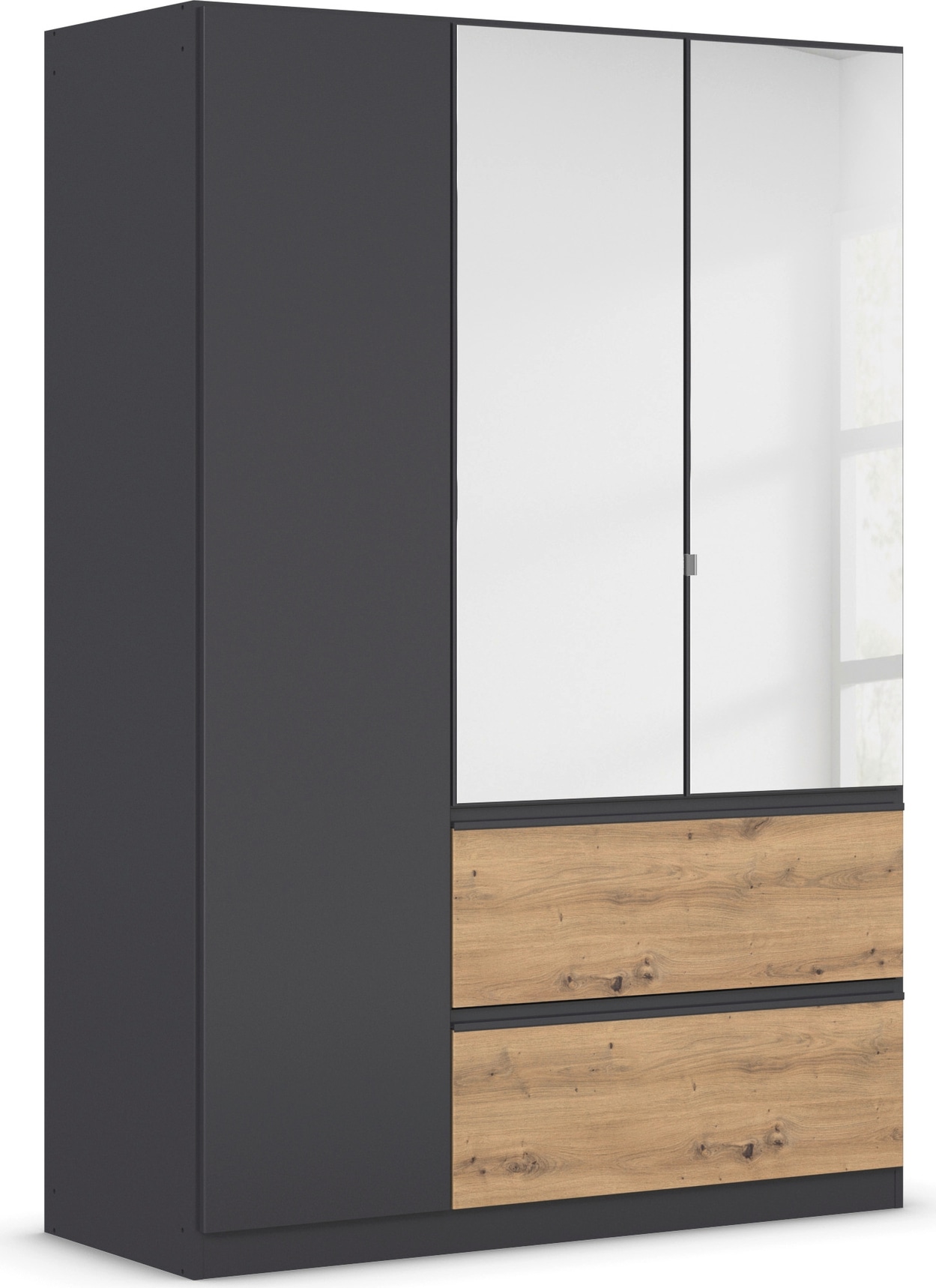 rauch Drehtürenschrank "Kleiderschrank Schrank Garderobe COSTA in den Breiten 91/136/181 cm" in 3 Ausstattungen BASIC/CLASSIC/PREMIUM, mit Spiegel, grifflose Front und Push-to-Open Funktion MADE IN GERMANY