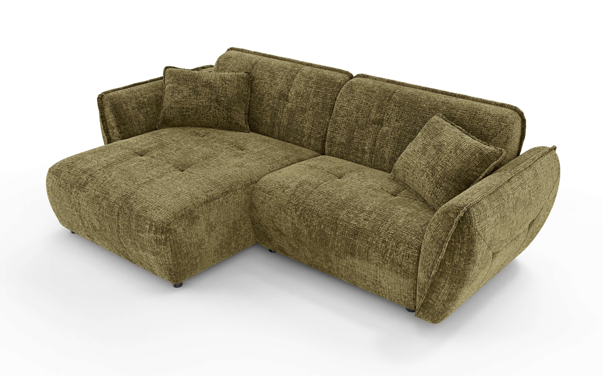 Home affaire Ecksofa "MIRELDA L-Form mit Steppungen, Recamiere rechts/links günstig online kaufen