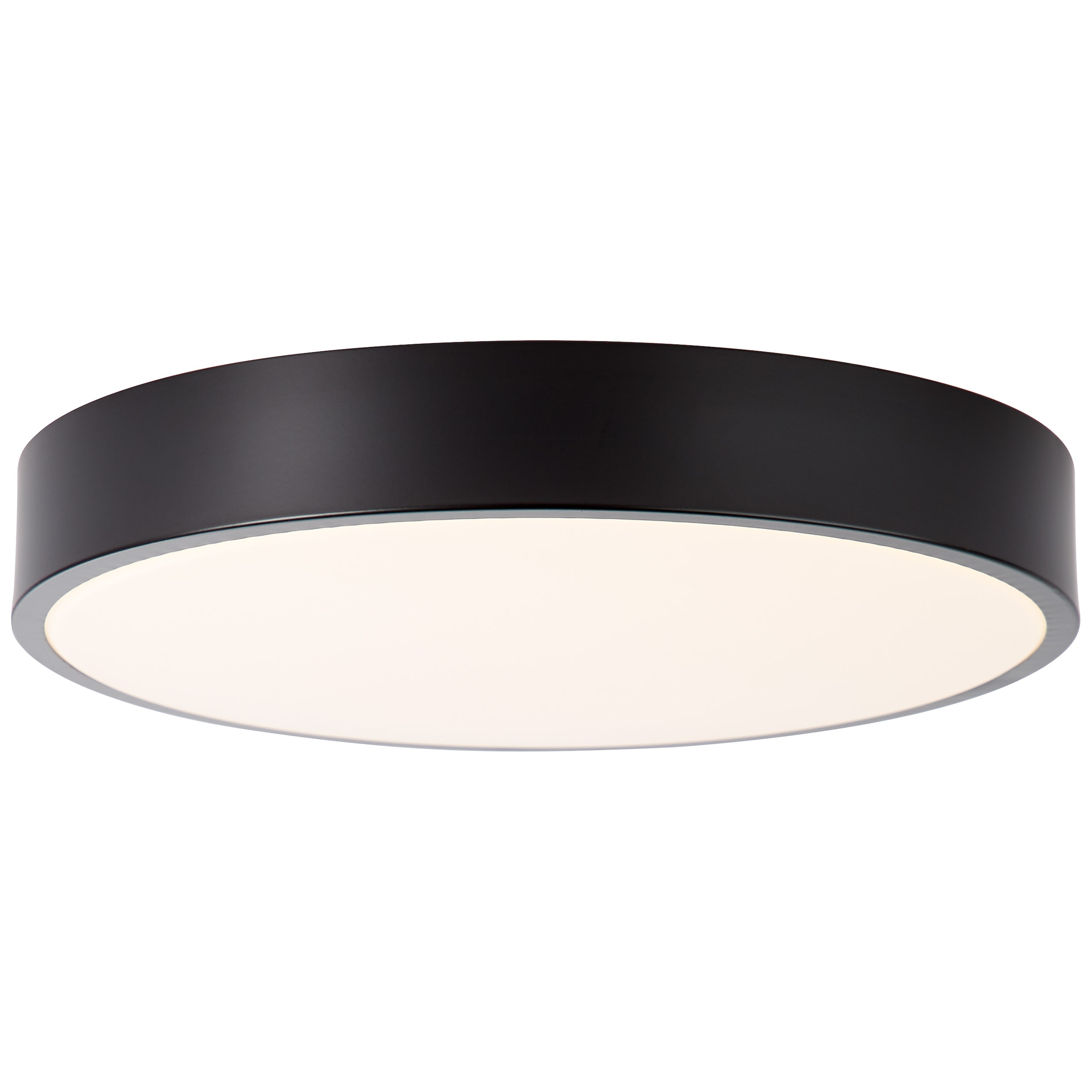 BRILLIANT Deckenleuchte "Slimline", 1, Ø 33cm H: 6,5cm, 1 Stk., schwarz-weiß, Wohnzimmer, Leuchten, LED Deckenlampe 33cm weiß/schwarz