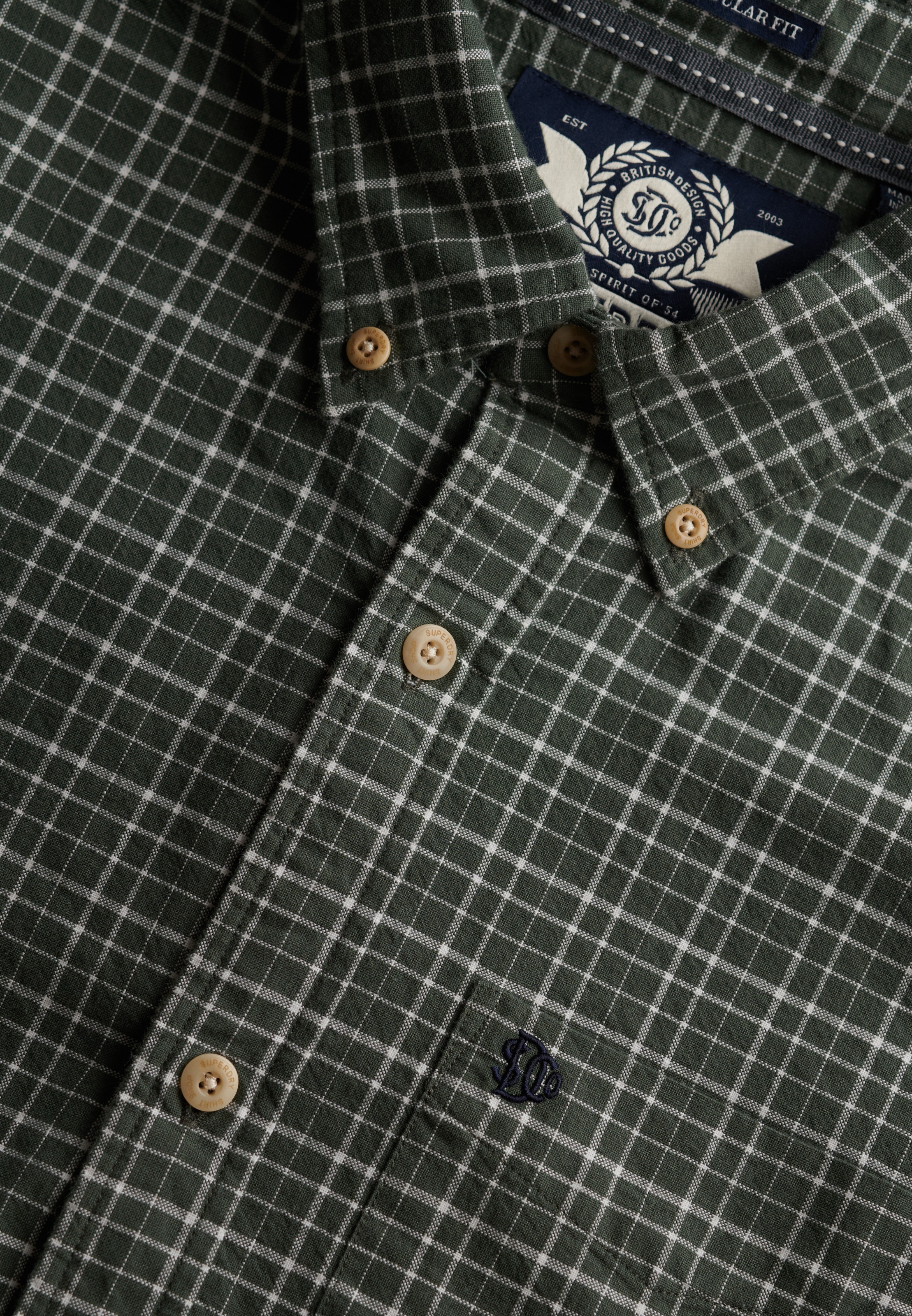 Superdry Langarmhemd »PREMIUM CHECK OXFORD SHIRT«

