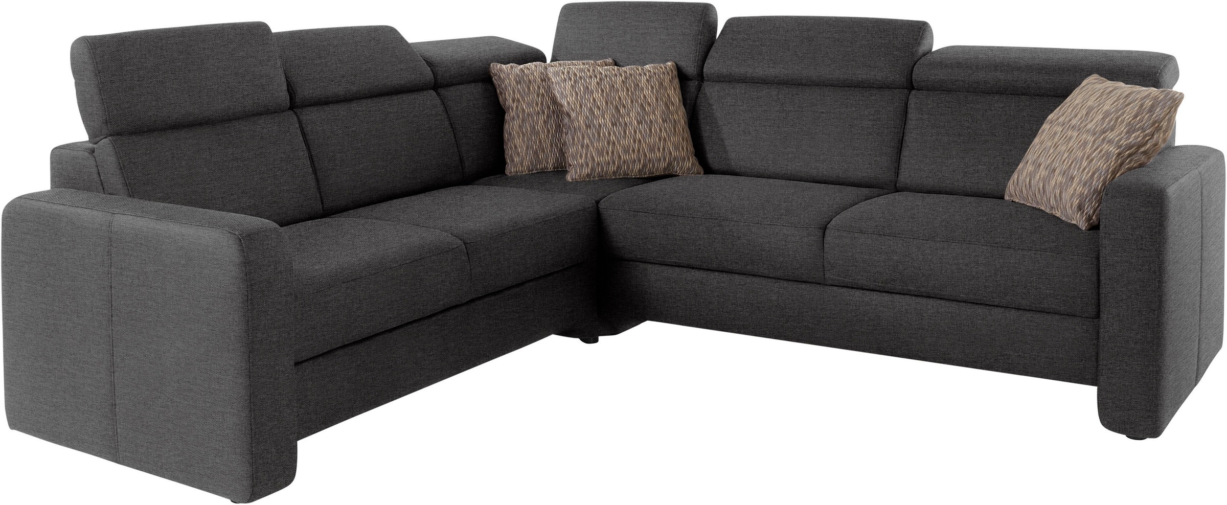 sit&more Ecksofa »Bologna L-Form«, Kopfteilverstellung, wahlweise mit Bettfunktion und Schubkasten