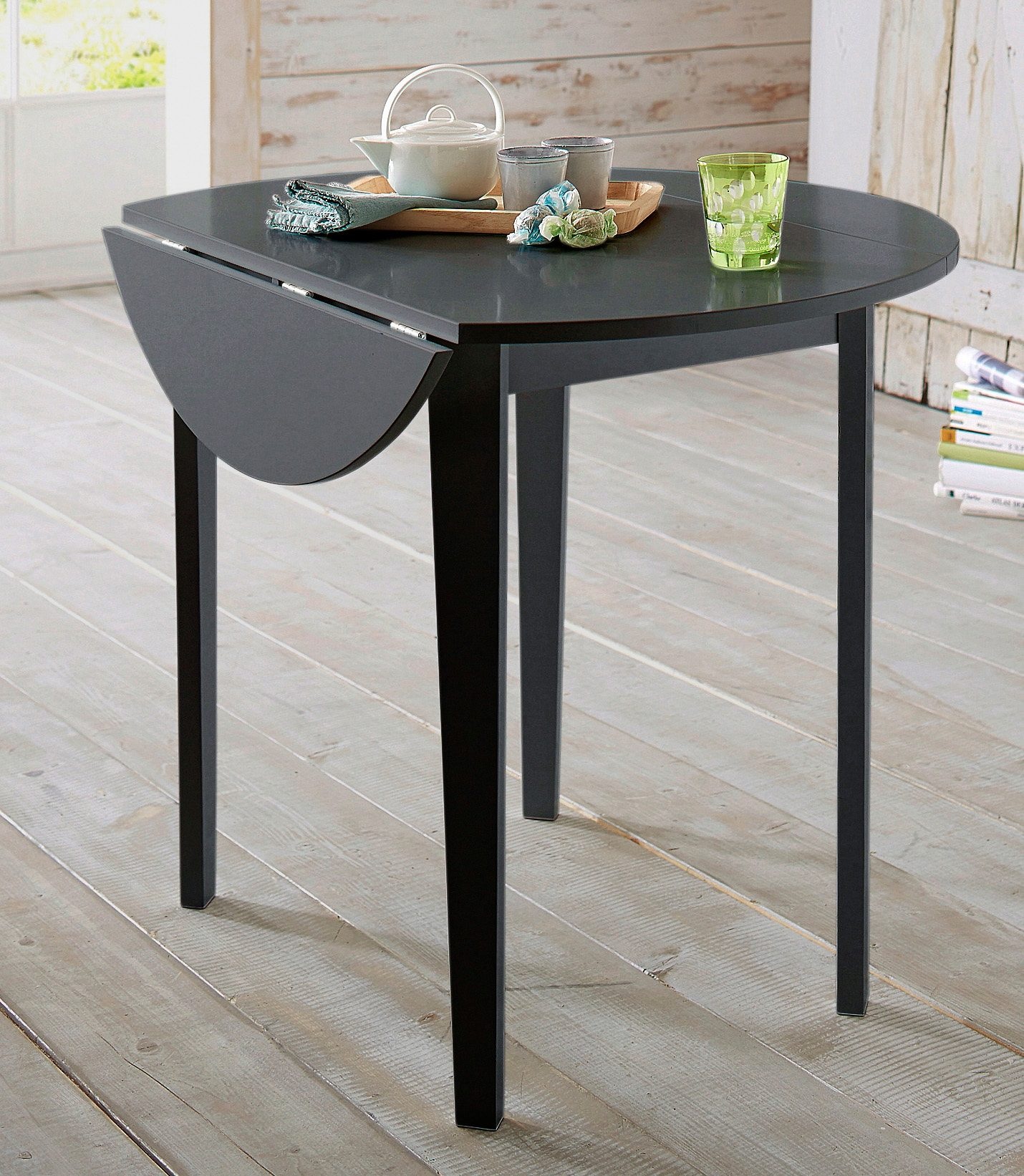 OTTO home Esstisch mit abklappbaren Seitenteilen, in zwei Farbvarianten, Hö günstig online kaufen