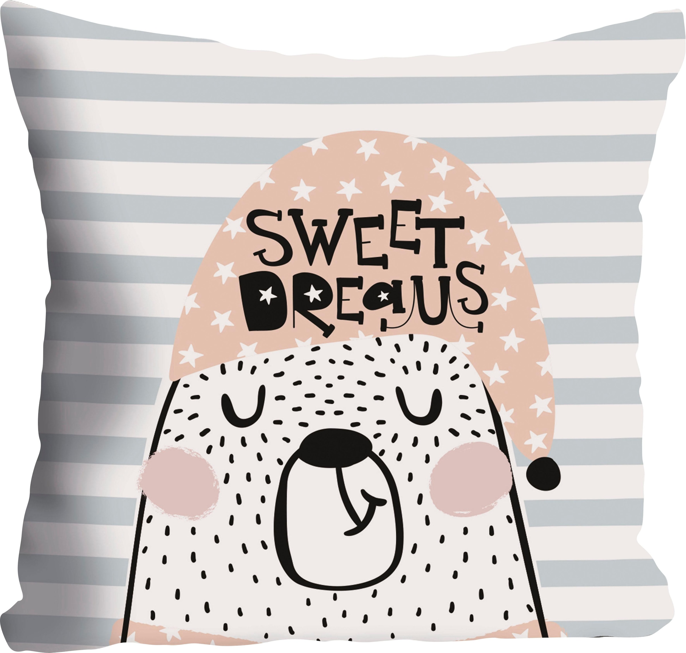 queence Dekokissen "Sweet Dreams" Kissenhülle ohne Füllung, 1 Stück günstig online kaufen