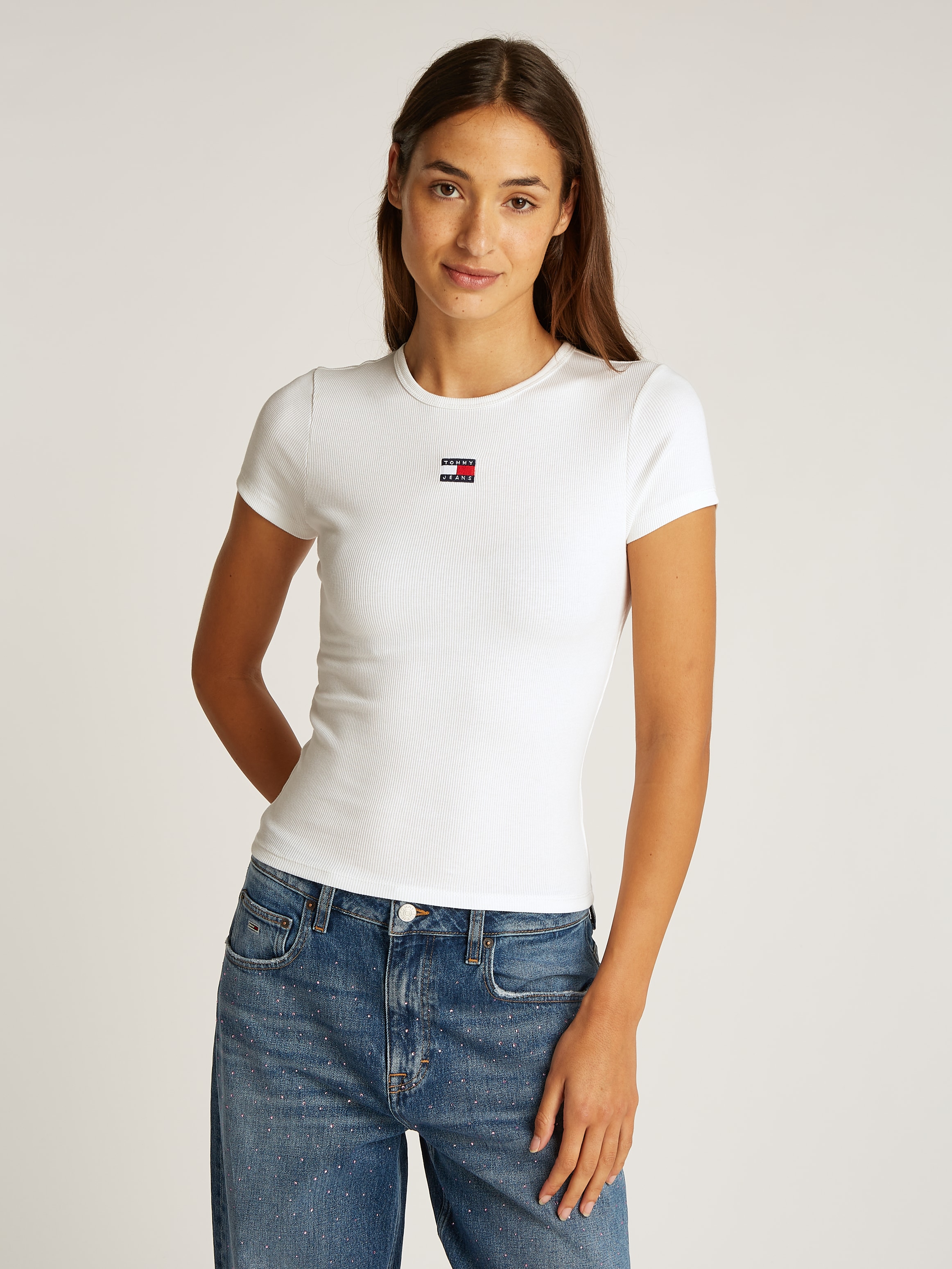 TOMMY JEANS Tommy Džinsai Marškinėliai »TJW SLIM B...