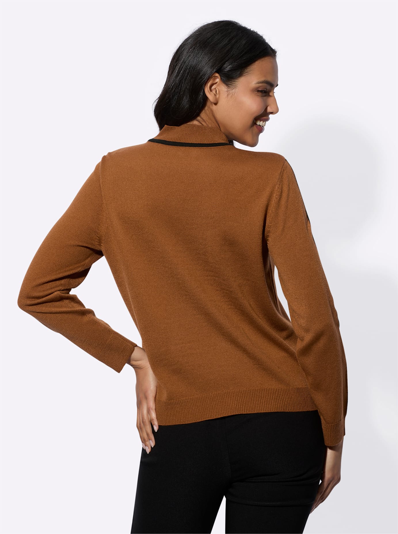 Thumbnail - Classic Basics Stehkragenpullover "Langarm-Pullover"